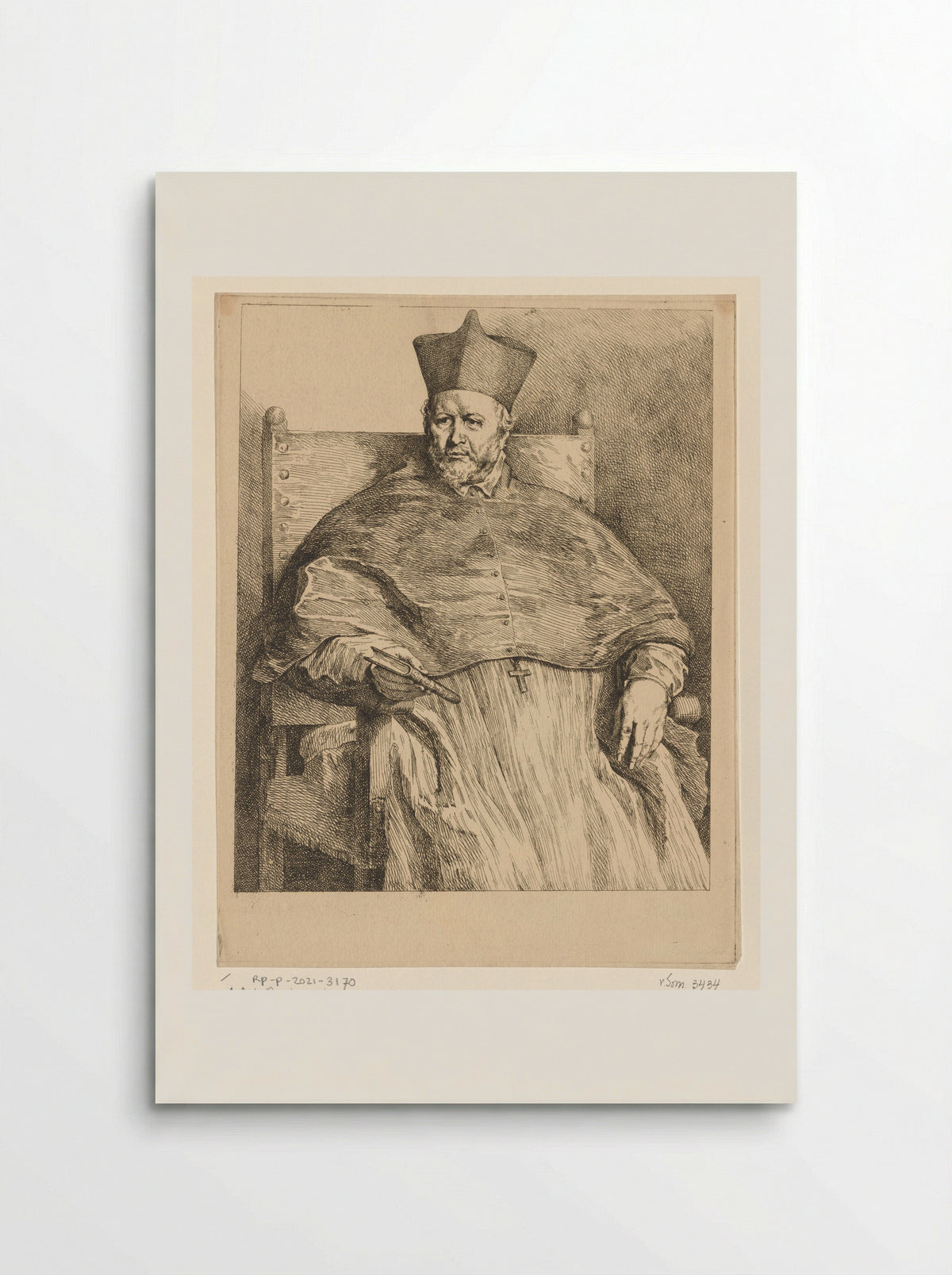 Portrait of Johannes Malderus - Andreas Bernardus de Quertenmont - Poster