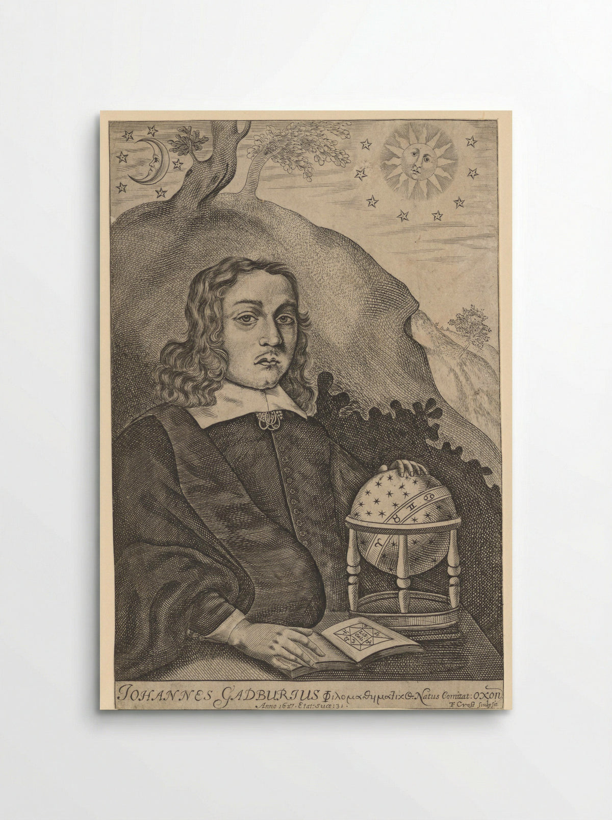 Portrait of John Gadbury - Thomas Cross - Poster