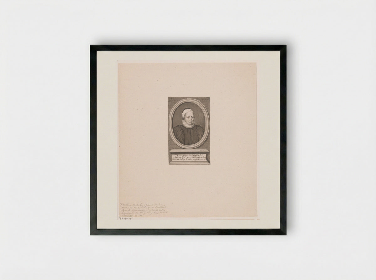 Portrait of John Hales - Christian Fritzsch - Framed Print Black