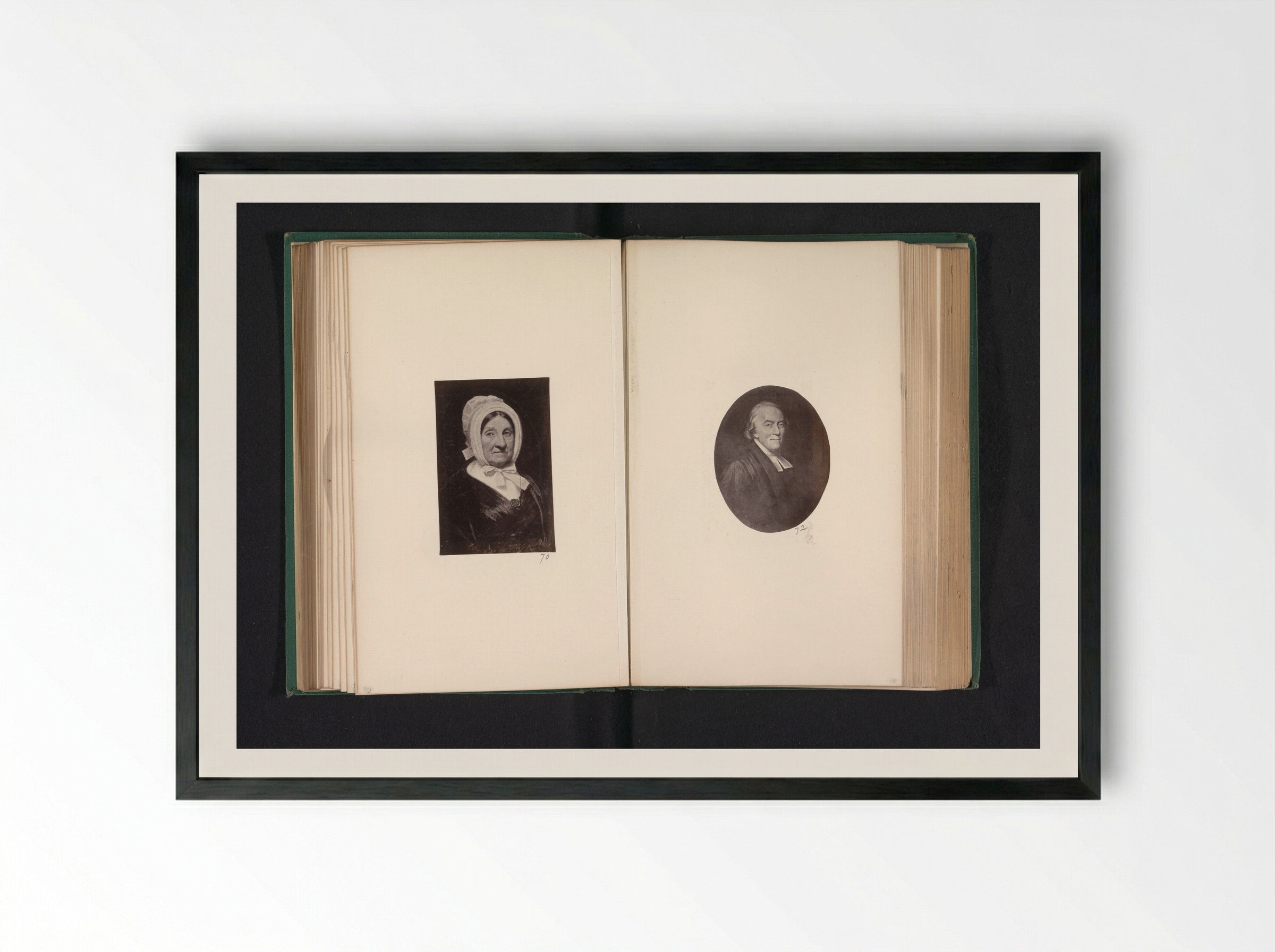 Portrait of John Henderson - Thomas Annan - Framed Print Black