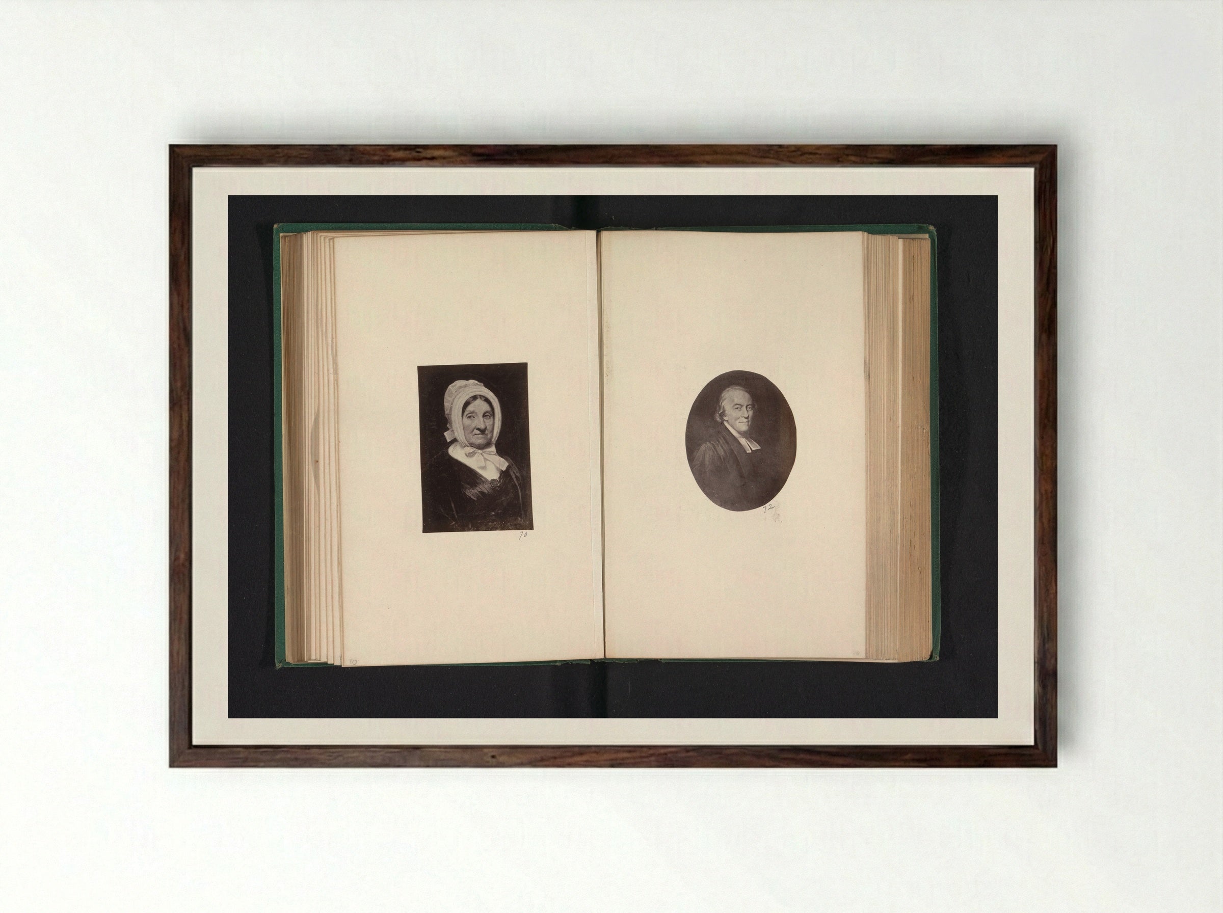 Portrait of John Henderson - Thomas Annan - Framed Print Dark Wood