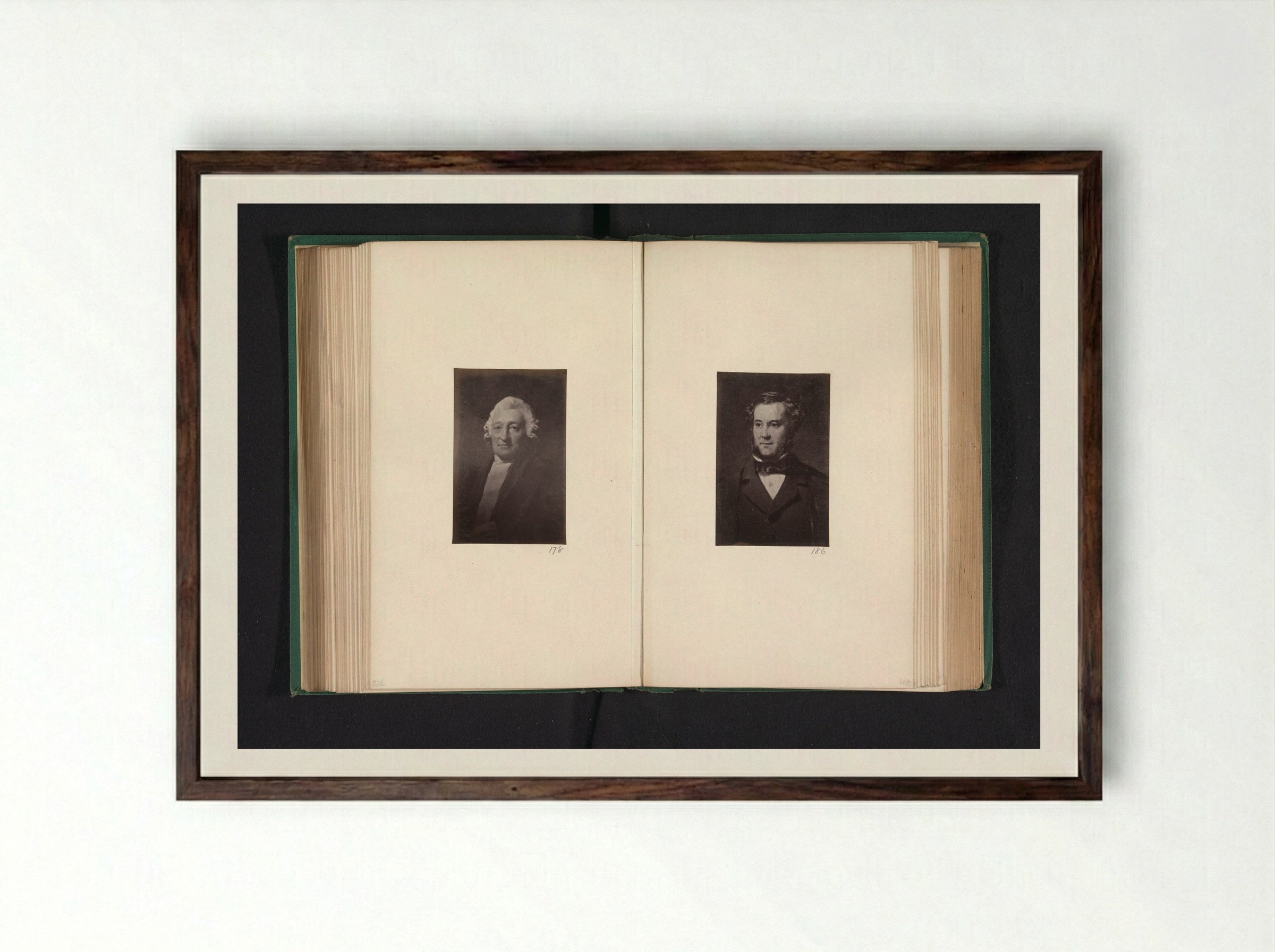 Portrait of John Houldsworth - Thomas Annan - Framed Print Dark Wood