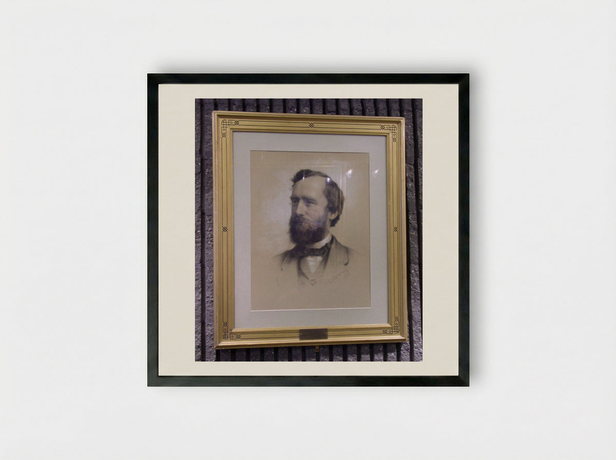 Portrait of Joseph Winlock - Dominique C. Fabronius - Framed Print Black