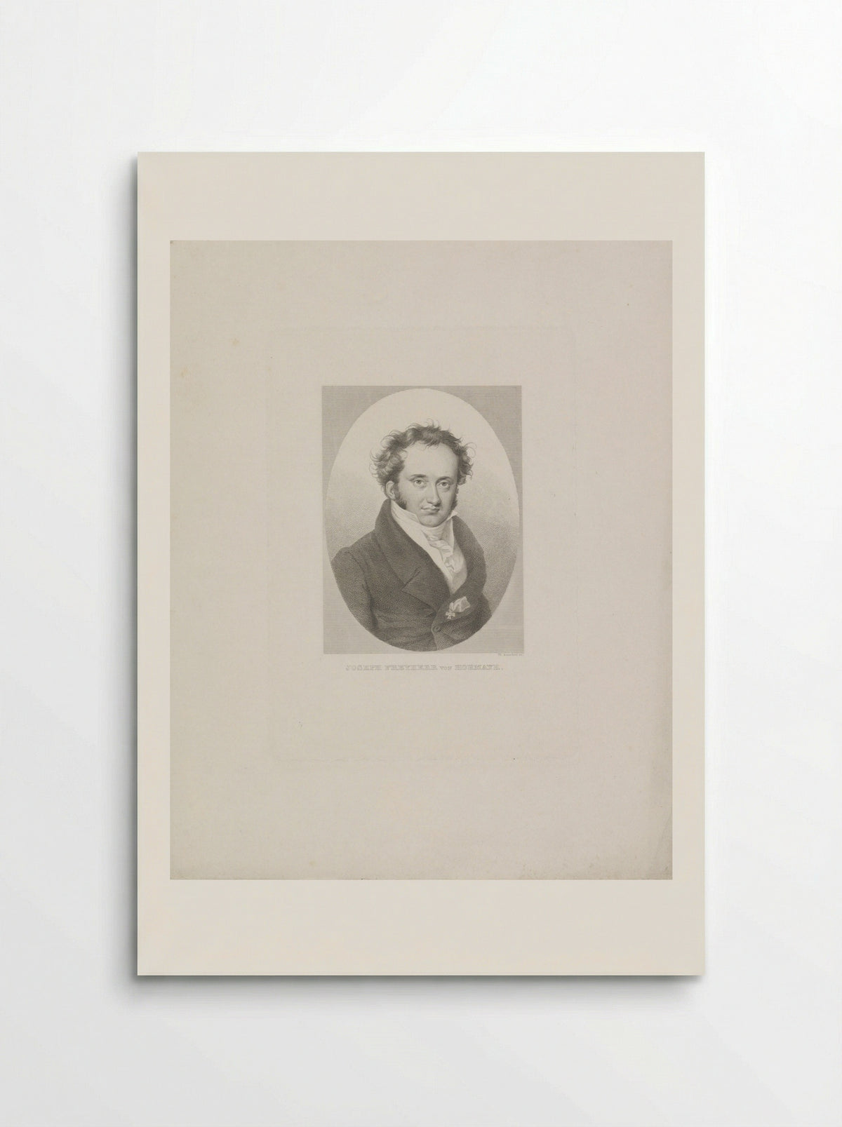 Portrait of Joseph von Hormayr - Tommaso Benedetti - Poster