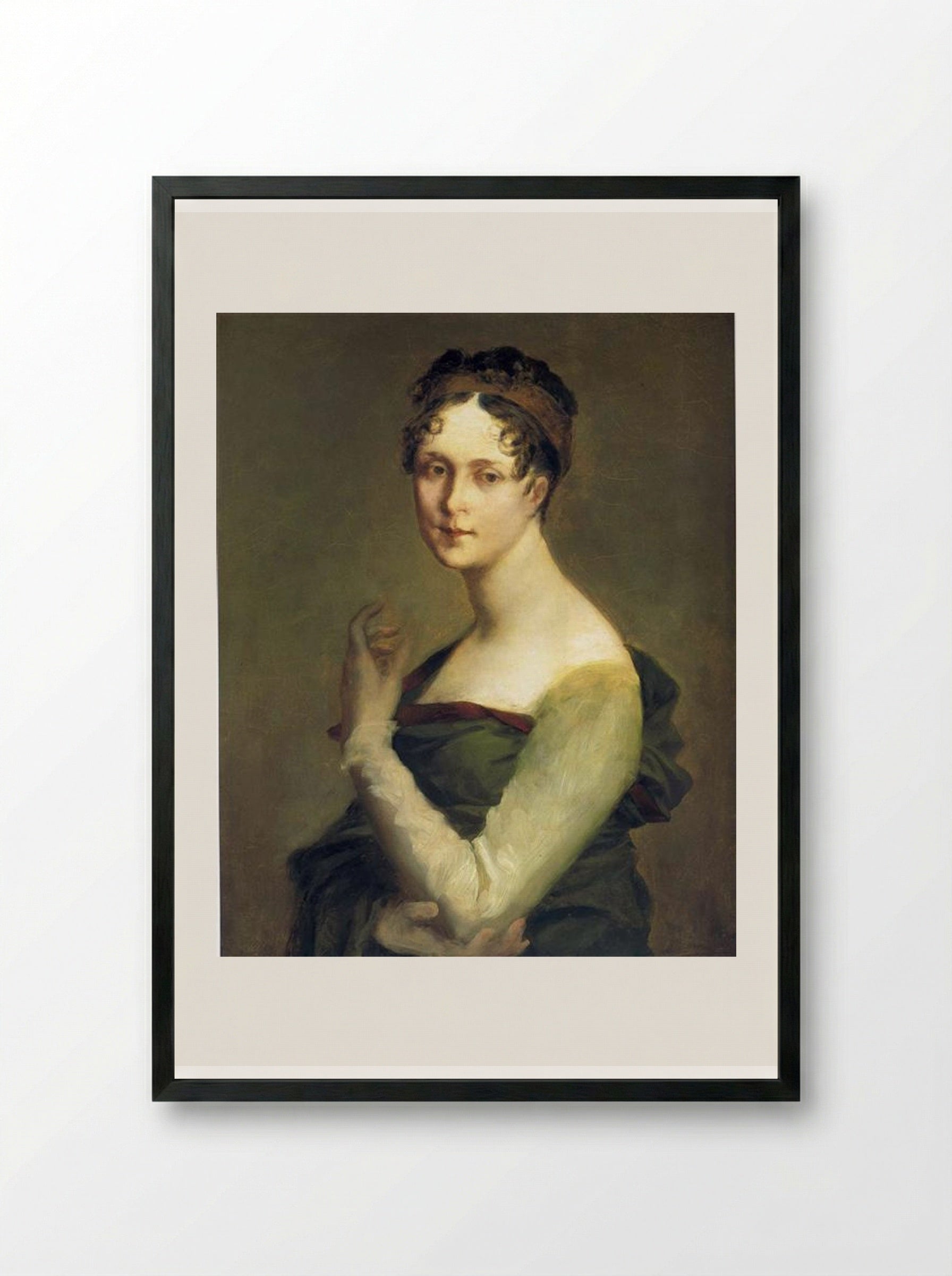 Portrait of Josephine de Beauharnais - Pierre-Paul Prud'hon - Framed Print Black