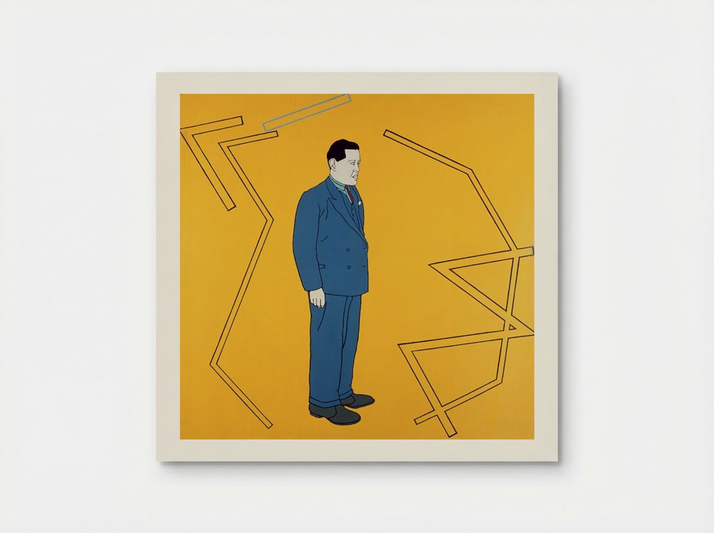Portrait of Juan Gris - Patrick Caulfield - Poster