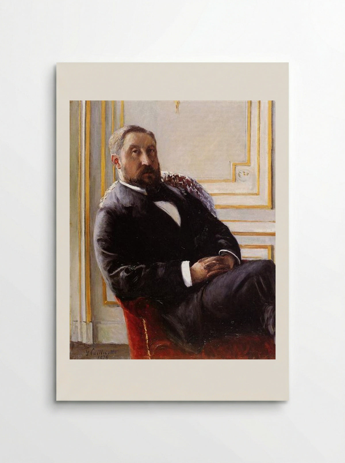 Portrait of Jules Richemont - Gustave Caillebotte - Poster