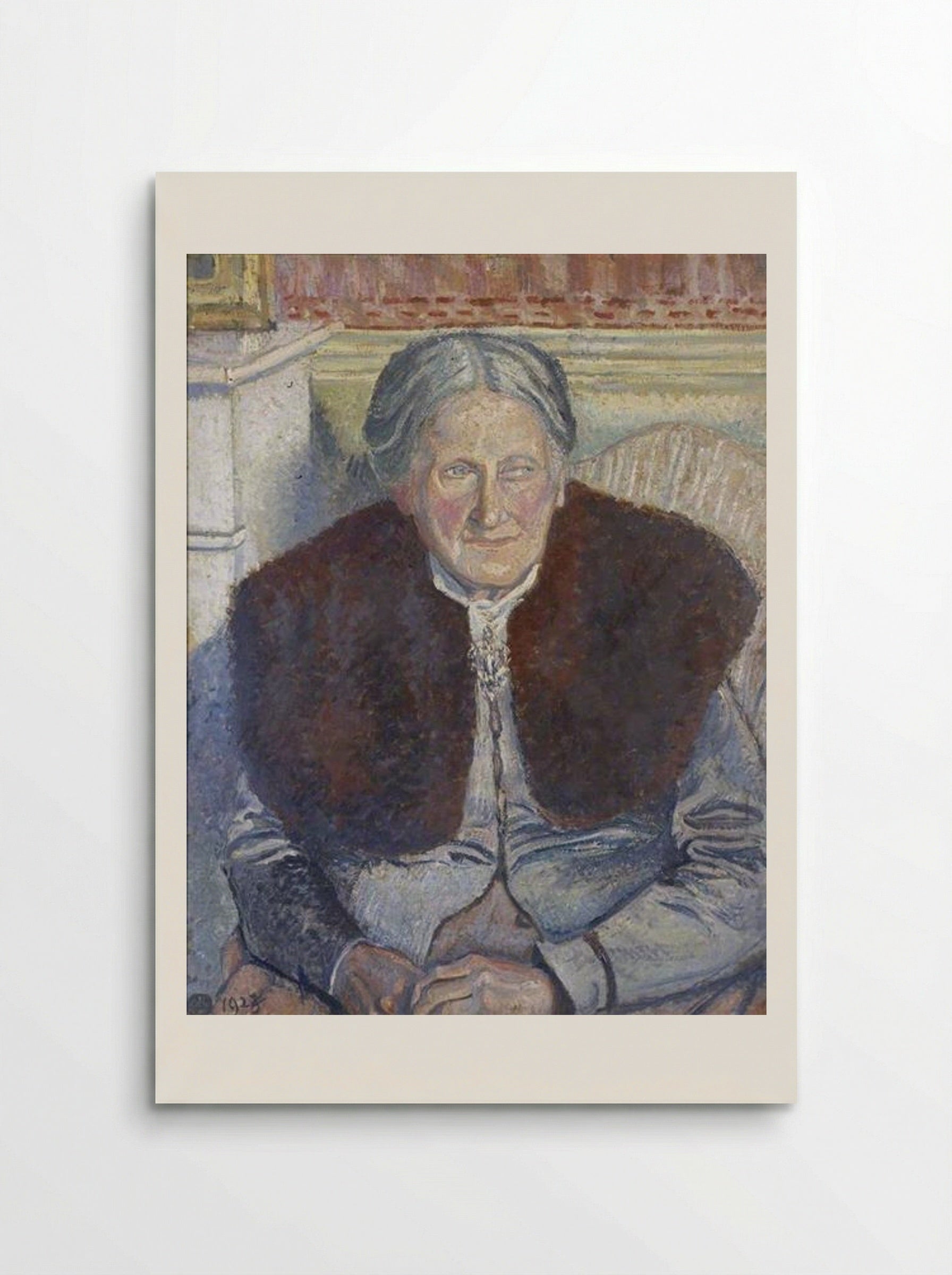 Portrait of Julie Vellay Pissarro - Lucien Pissarro - Poster