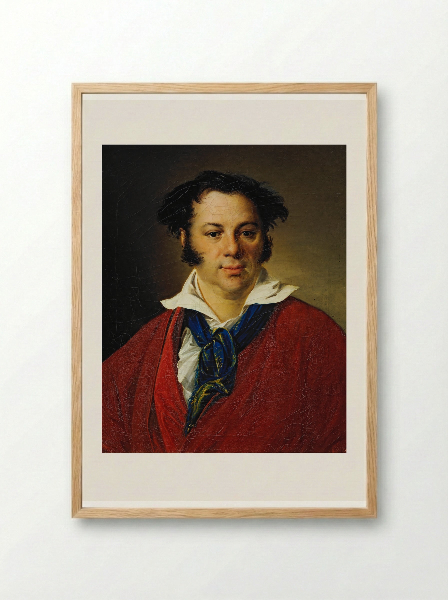 Portrait of K.G. Ravich - Vasily Tropinin - Framed Print Wood