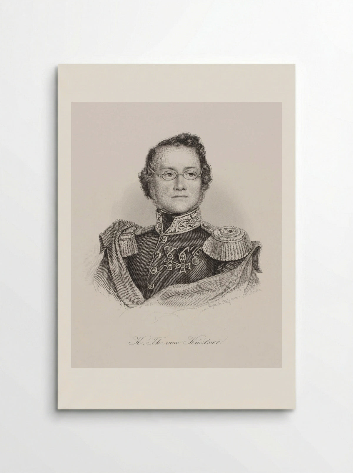 Portrait of Karl Theodor von Küstner - Auguste Hüssener - Poster