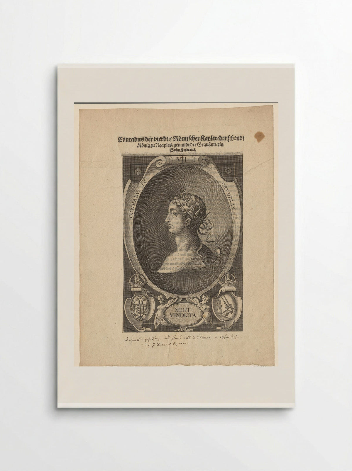 Portrait of King Conrad IV - Lucas Kilian - Poster