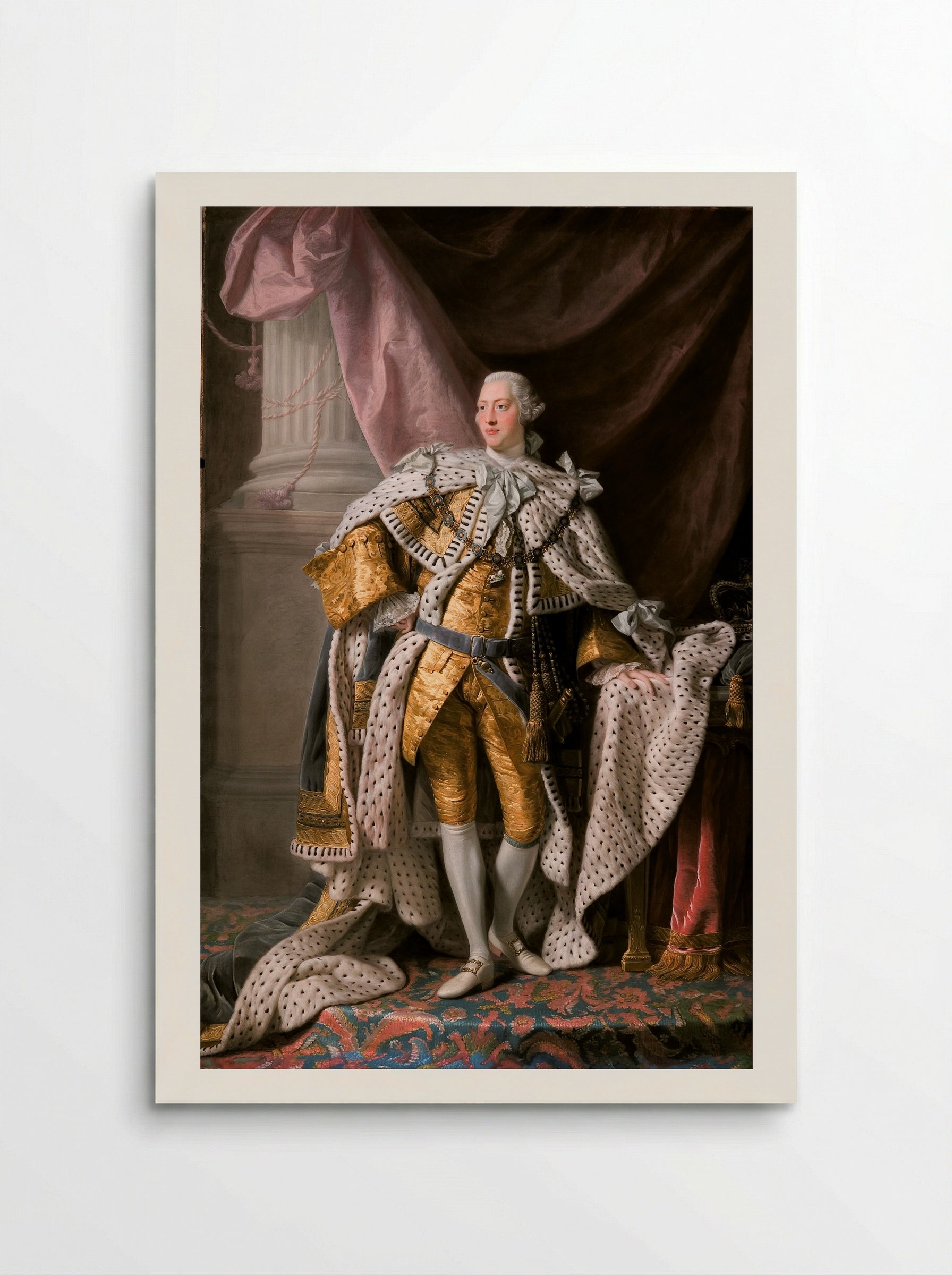Portrait of King George III - Allan Ramsay - Poster