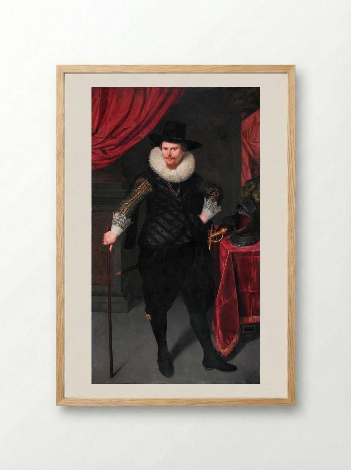 Portrait of Laurens Reael - Cornelis van der Voort - Framed Print Wood