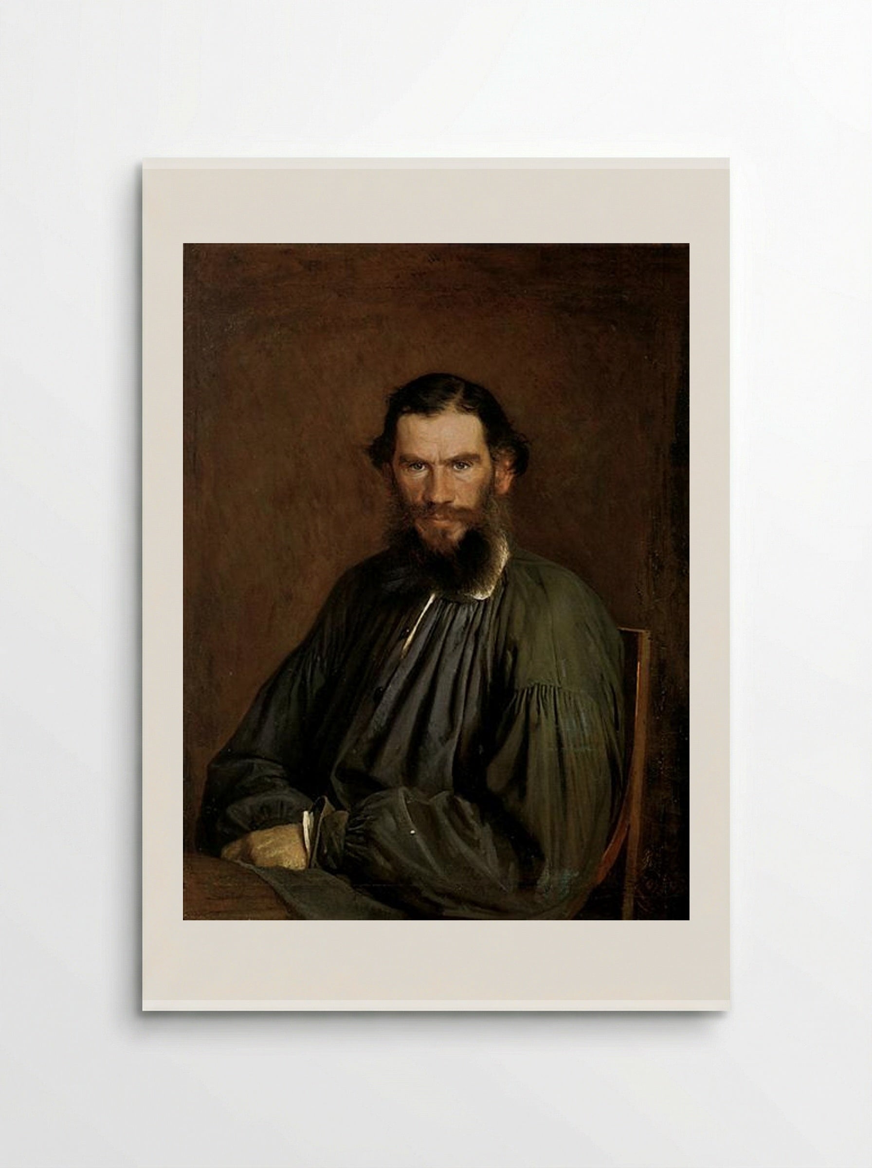 Portrait of Leo Tolstoy - Ivan Kramskoy - Poster
