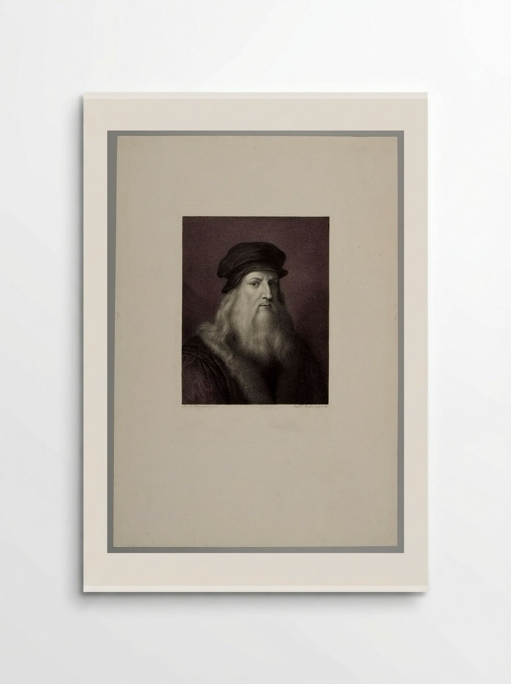 Portrait of Leonardo da Vinci - Raphael Morghen - Poster