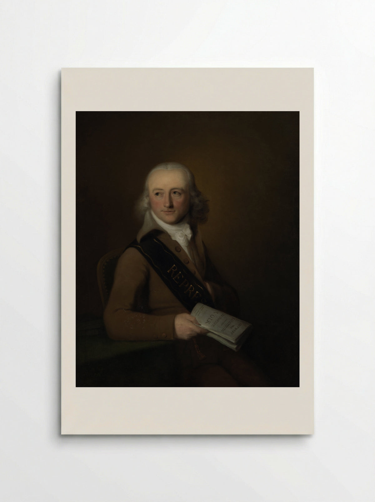 Portrait of Leonardus van der Voort - Johan Bernard Scheffer - Poster