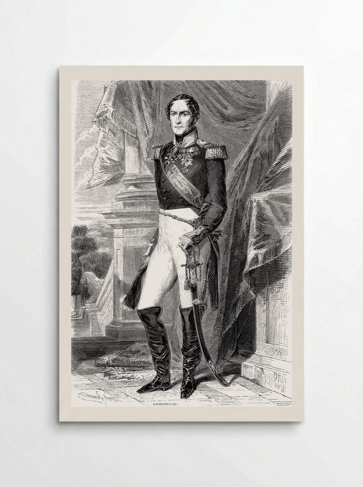 Portrait of Leopold I of Belgium - Franz Xaver Winterhalter - Poster