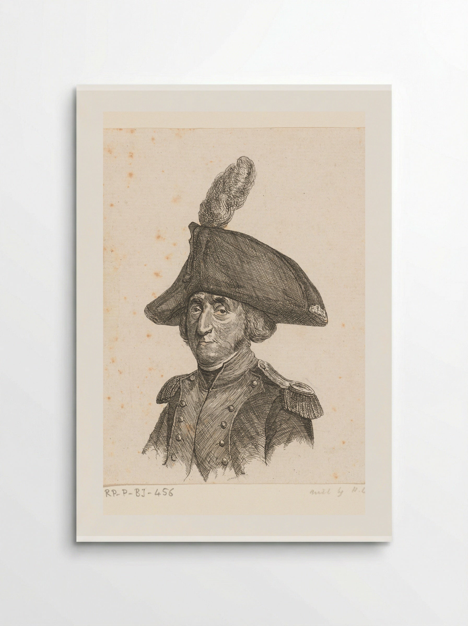 Portrait of Lieutenant-Colonel Benjamin Roelofswaard - Ernst Willem Jan Bagelaar - Poster
