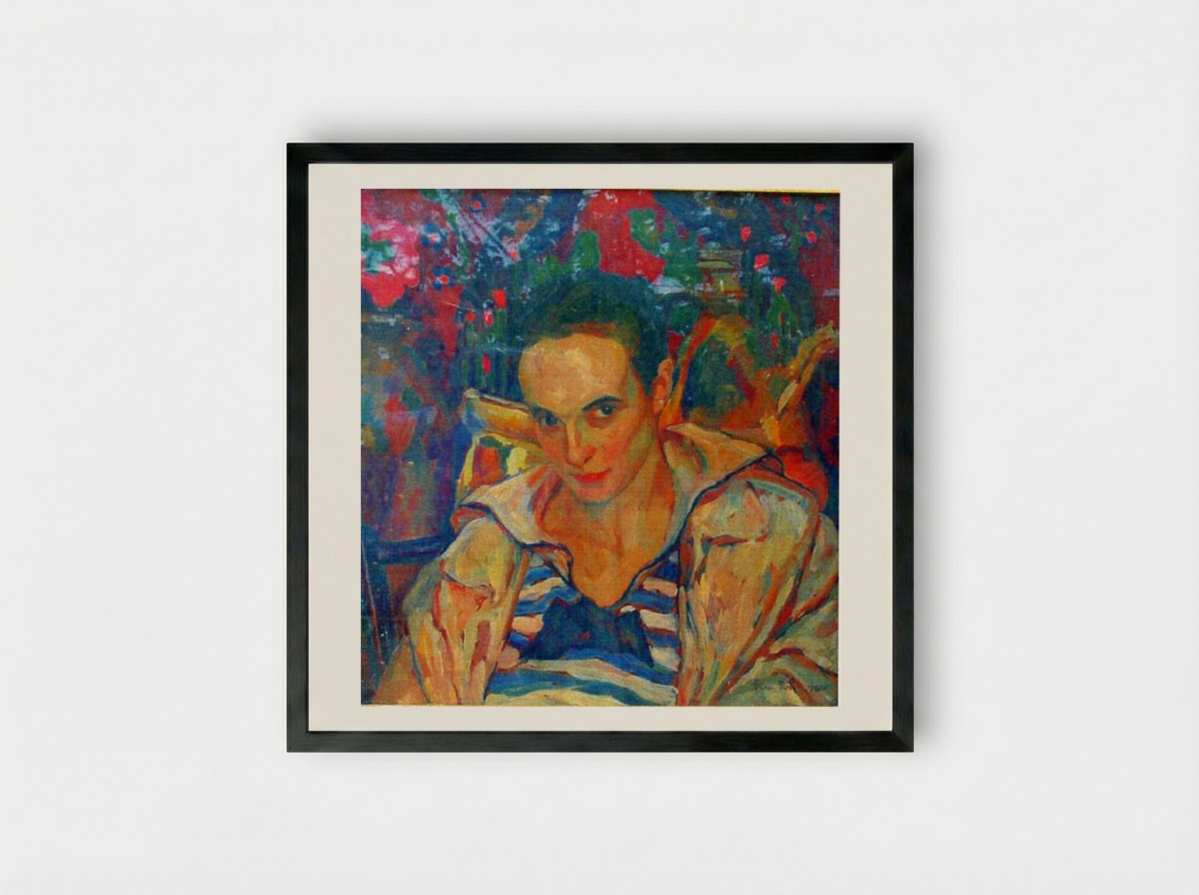 Portrait of Lola Schmierer Roth - Ion Theodorescu-Sion - Framed Print Black