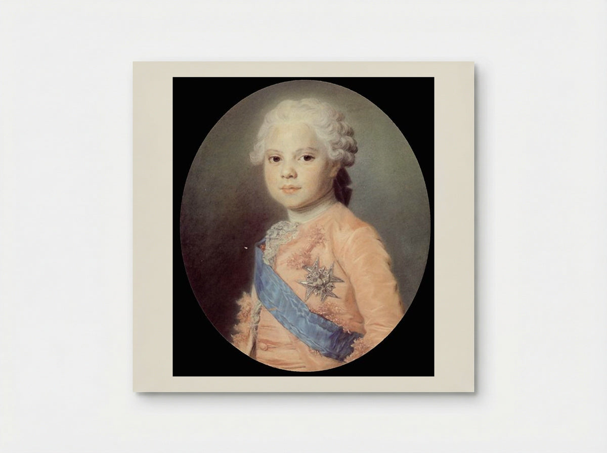 Portrait of Louis, Dauphin of France - Maurice Quentin de La Tour - Poster