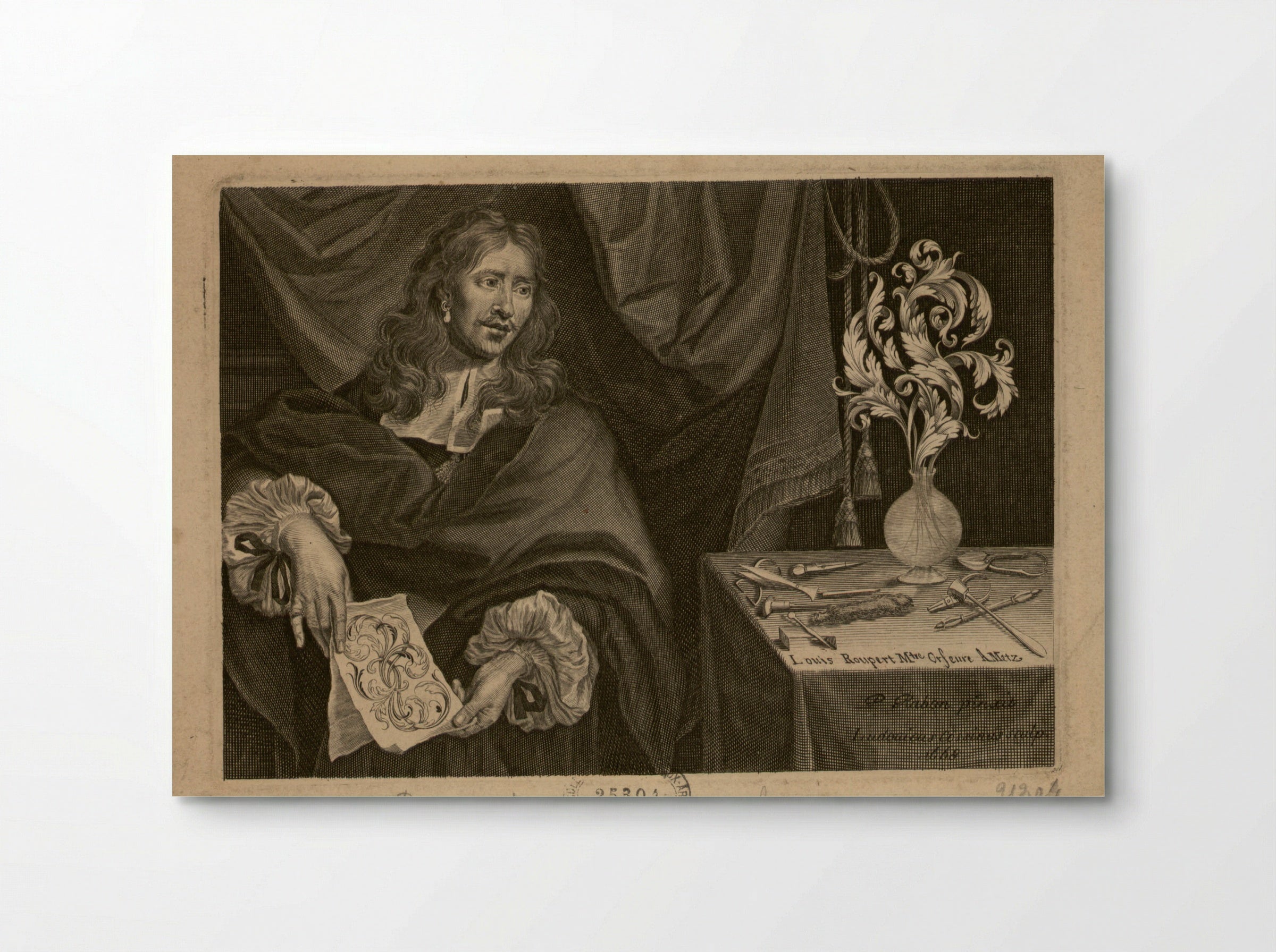 Portrait of Louis Roupert - Louis Cossin - Poster