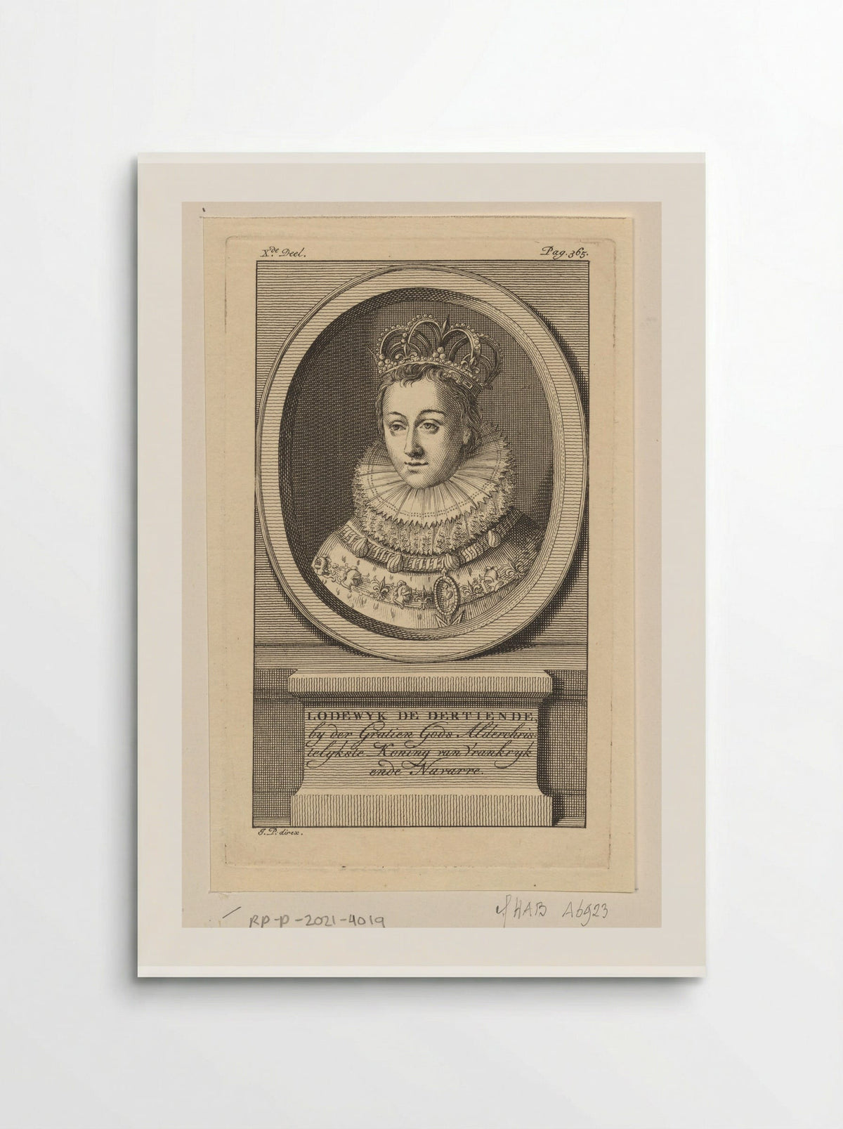 Portrait of Louis XIII of France - Jan Punt - Poster