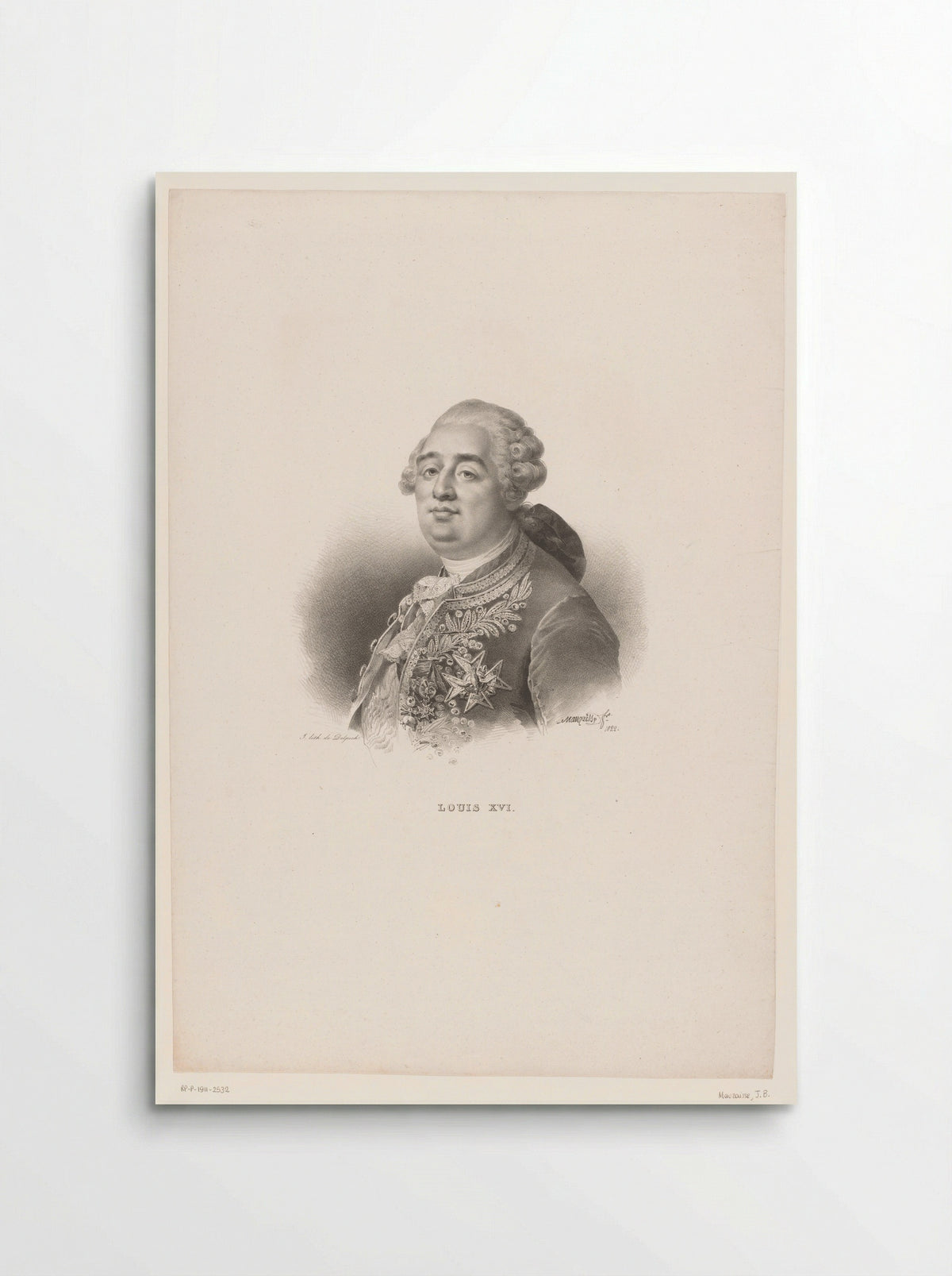 Portrait of Louis XVI - François-Séraphin Delpech - Poster