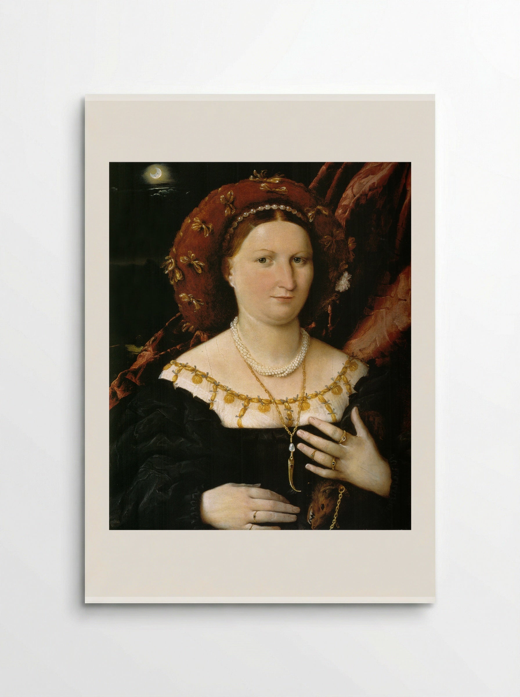 Portrait of Lucina Brembati - Lorenzo Lotto - Poster