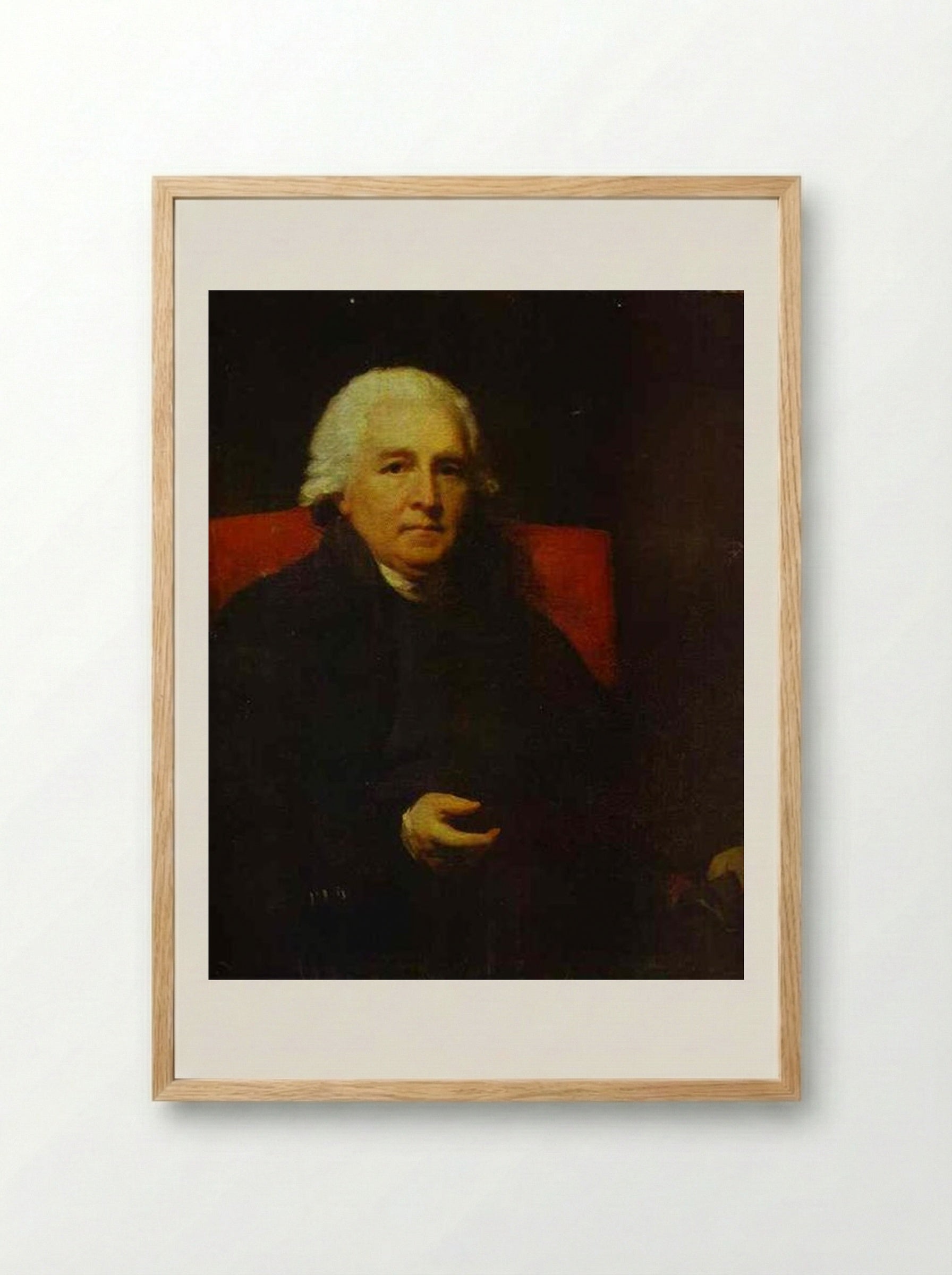 Portrait of Lucius O'Beirne, Bishop of Meath - Henry Raeburn - Framed Print Wood