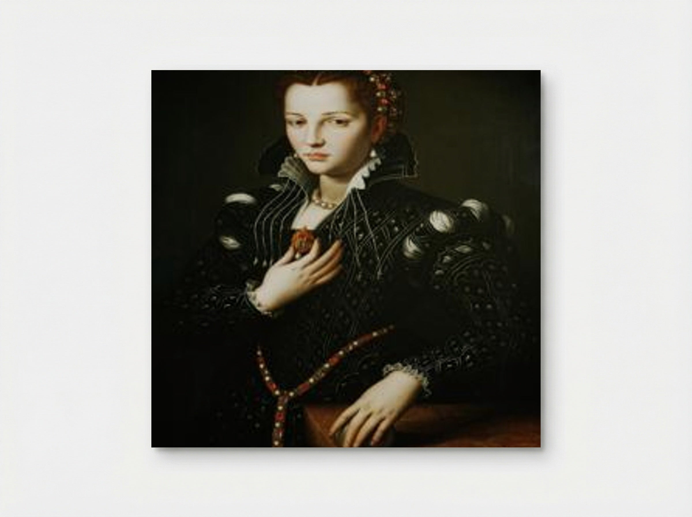 Portrait of Lucrezia de' Medici - Agnolo Bronzino - Poster