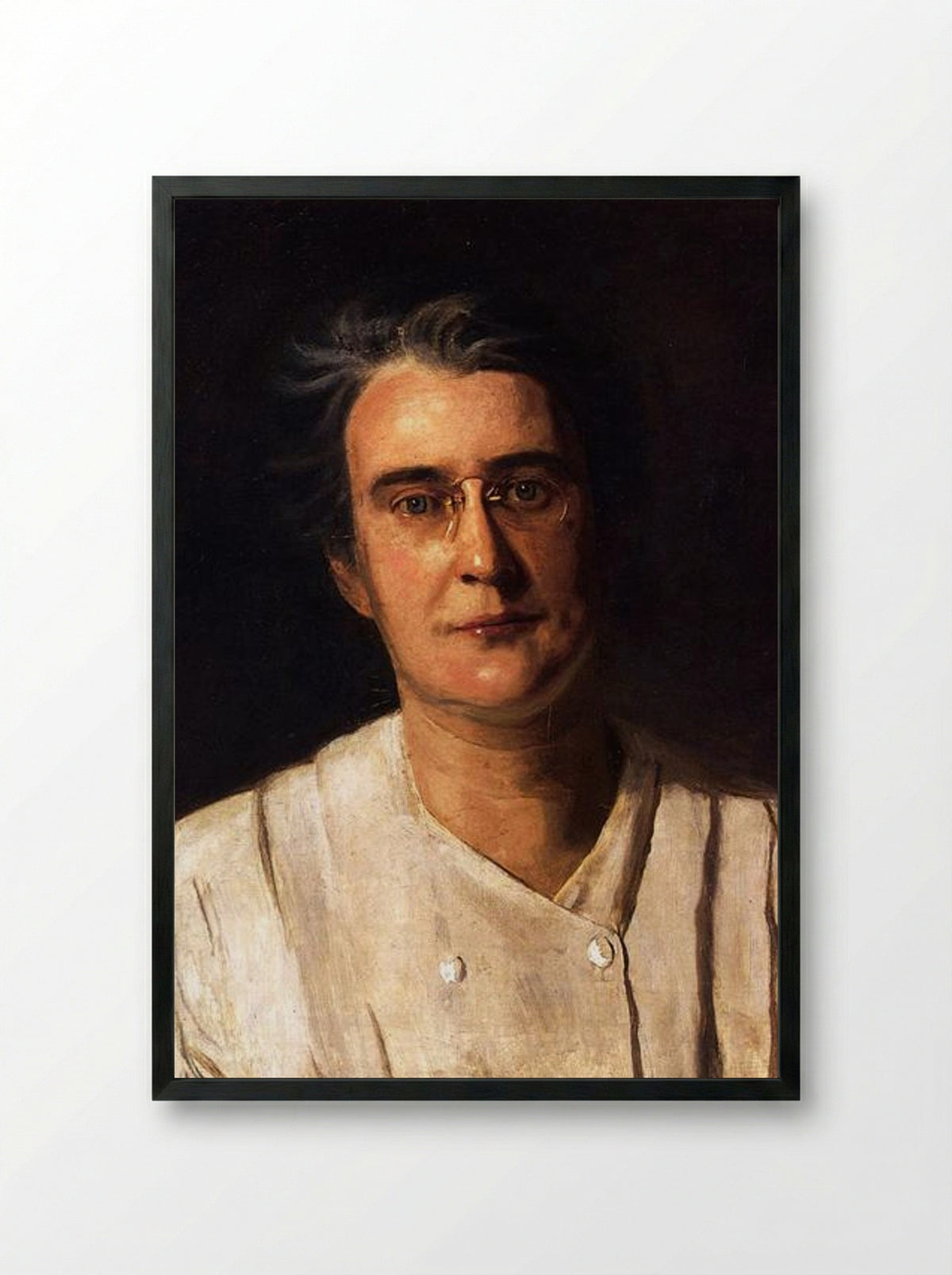 Portrait of Lucy Langdon Williams Wilson - Thomas Eakins - Framed Print Black