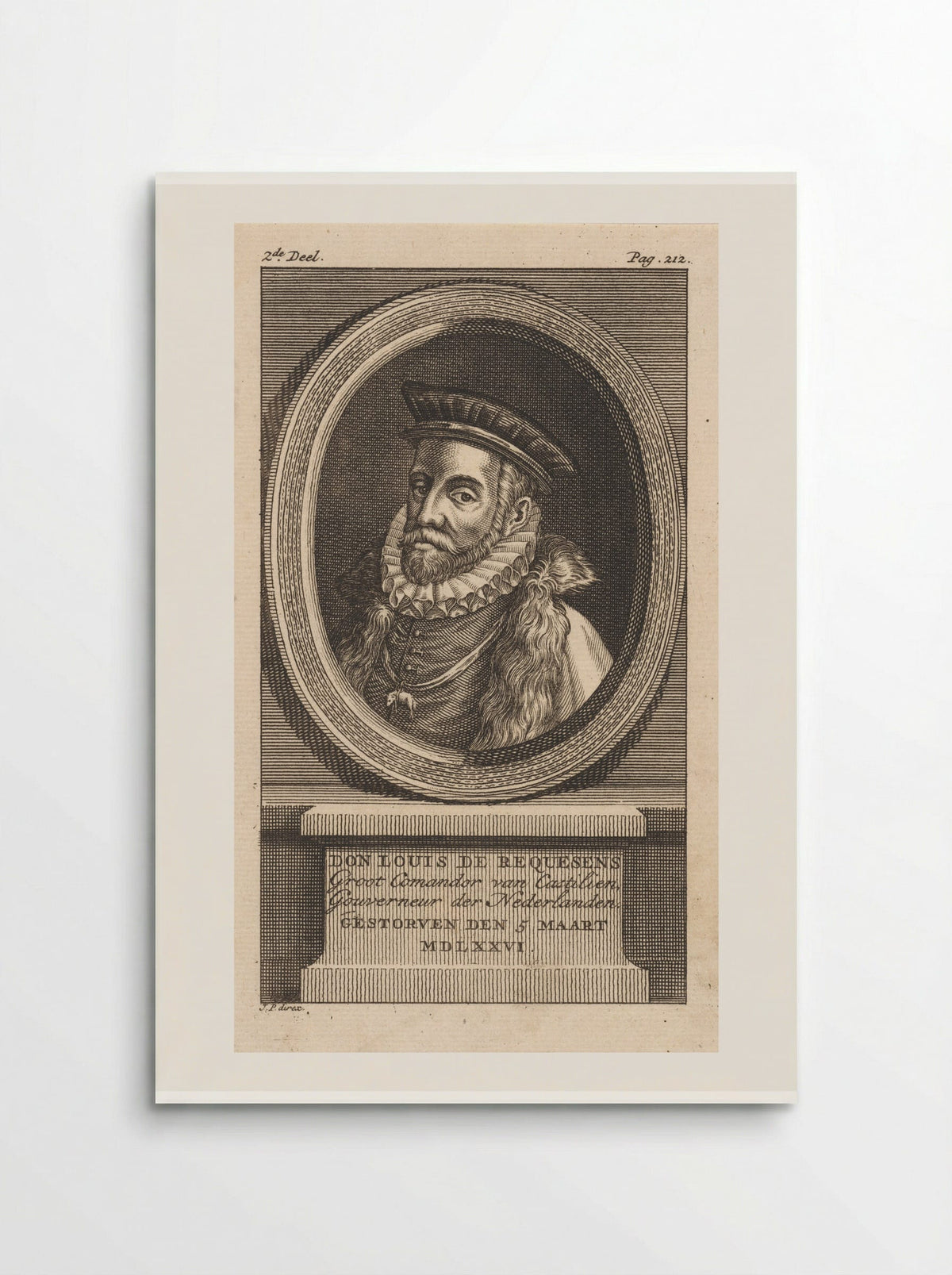 Portrait of Luis de Zúñiga y Requesens - Jan Punt - Poster