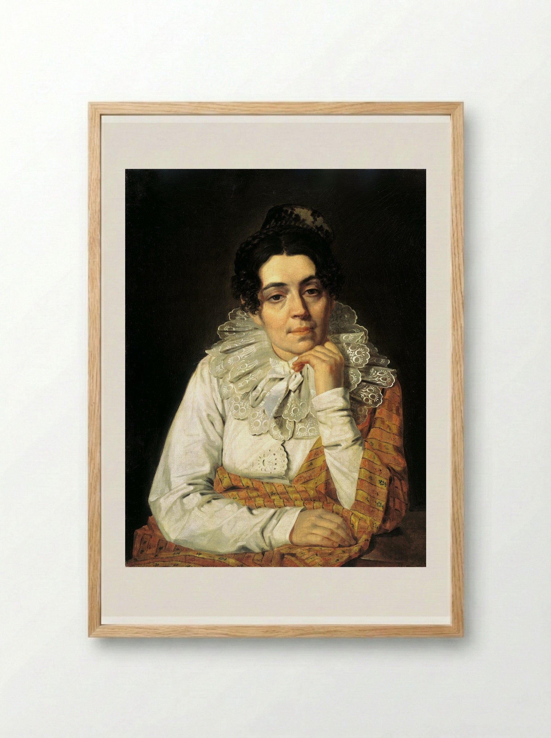 Portrait of M. A. Venetsianova - Alexey Venetsianov - Framed Print Wood