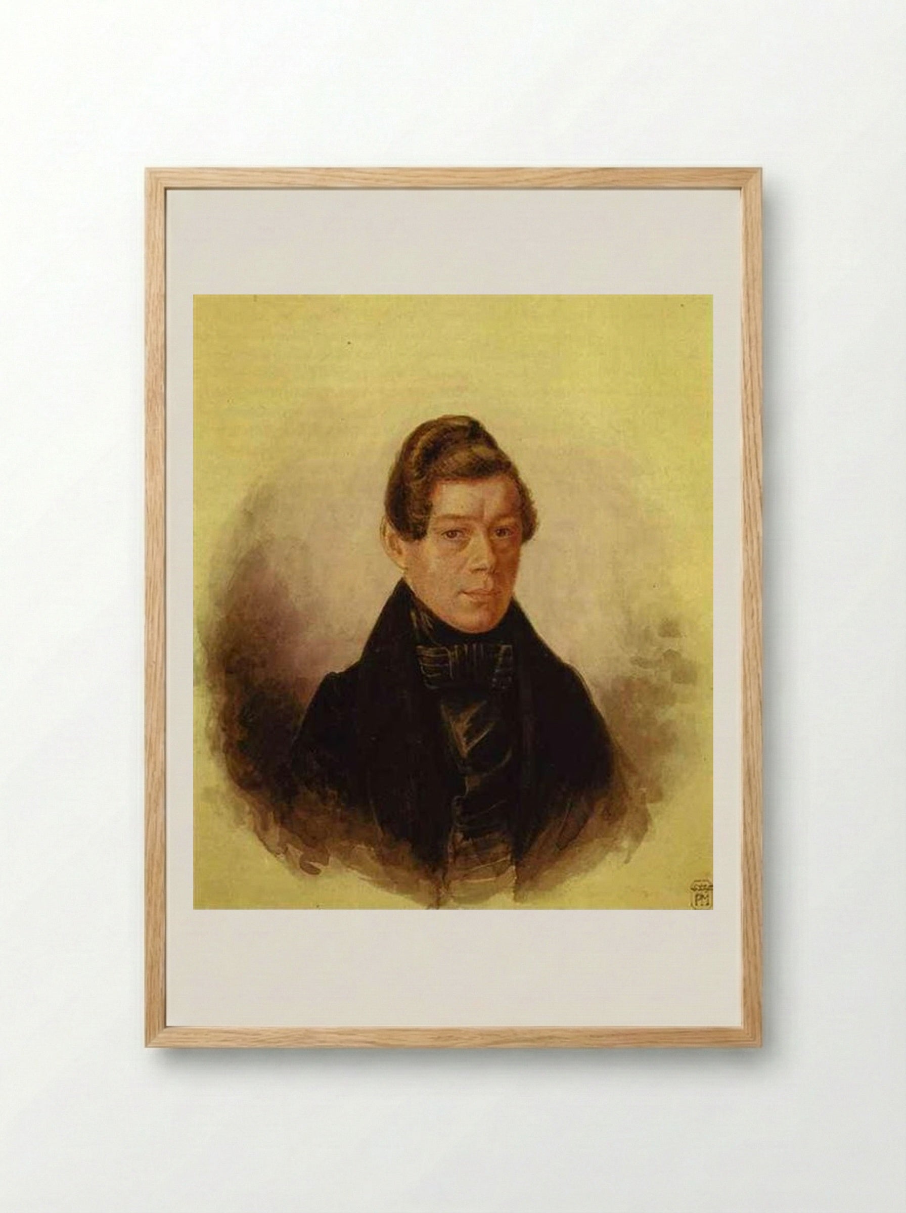 Portrait of M. M. Rodivanovsky - Pavel Fedotov - Framed Print Wood