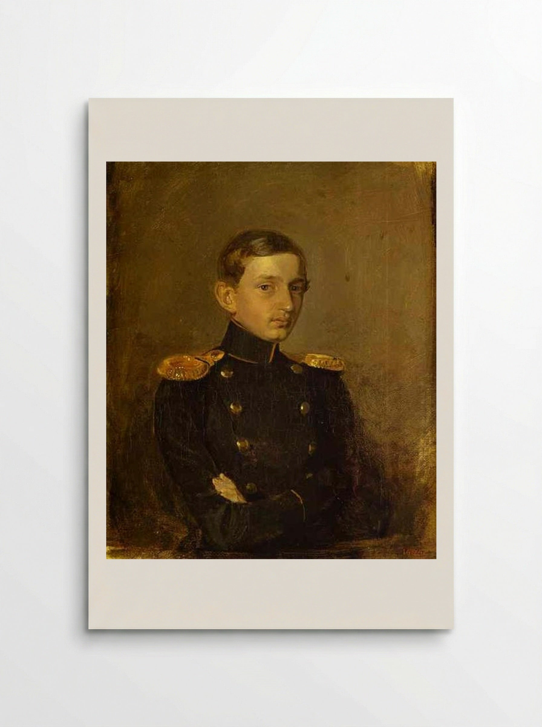 Portrait of M. P. Zhdanovich - Pavel Fedotov - Poster