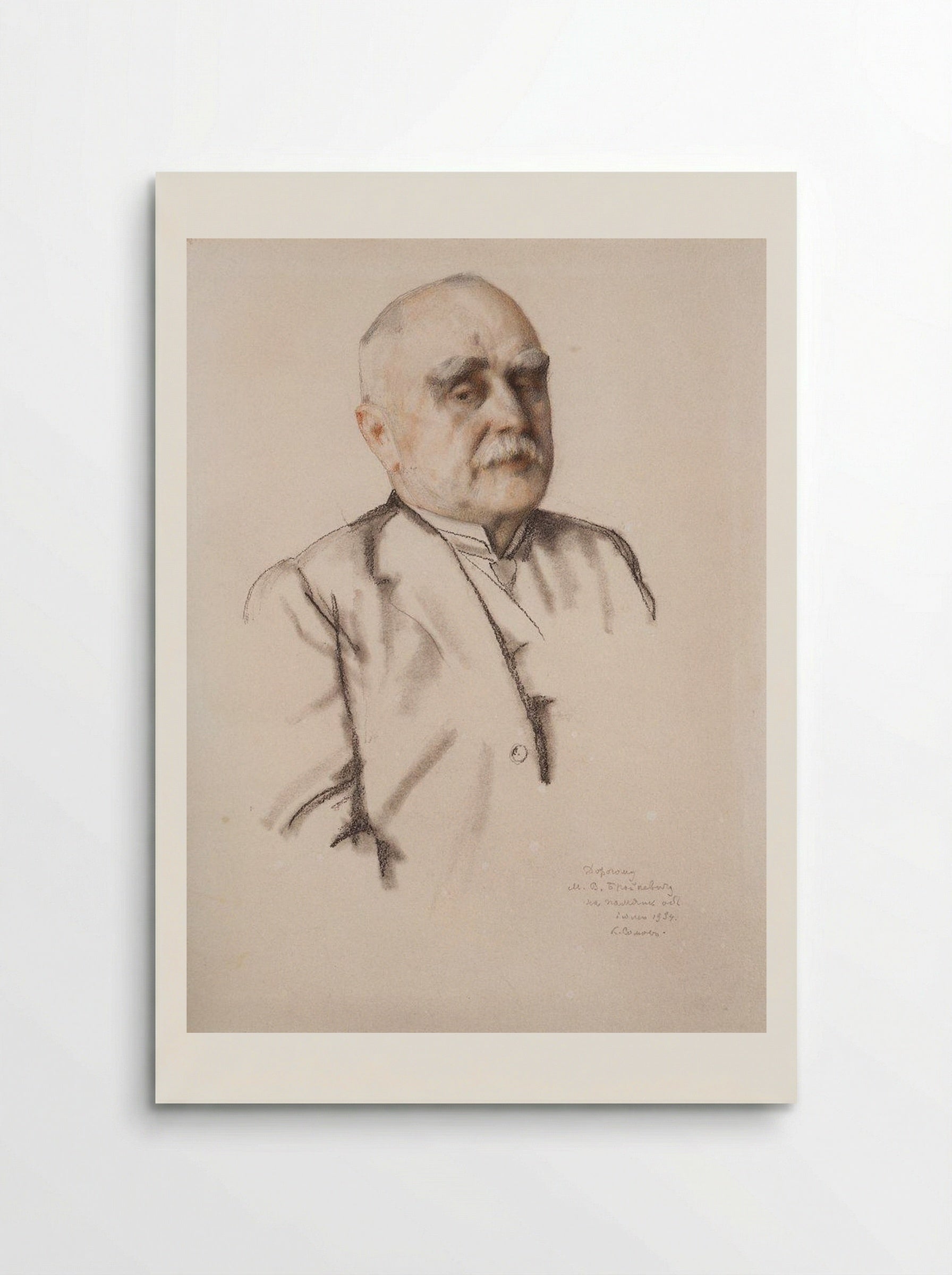 Portrait of M. Braykevich - Konstantin Somov - Poster