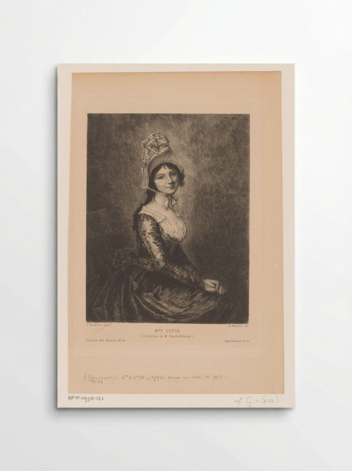 Portrait of Madame Copia - Pierre-Paul Prud'hon - Poster