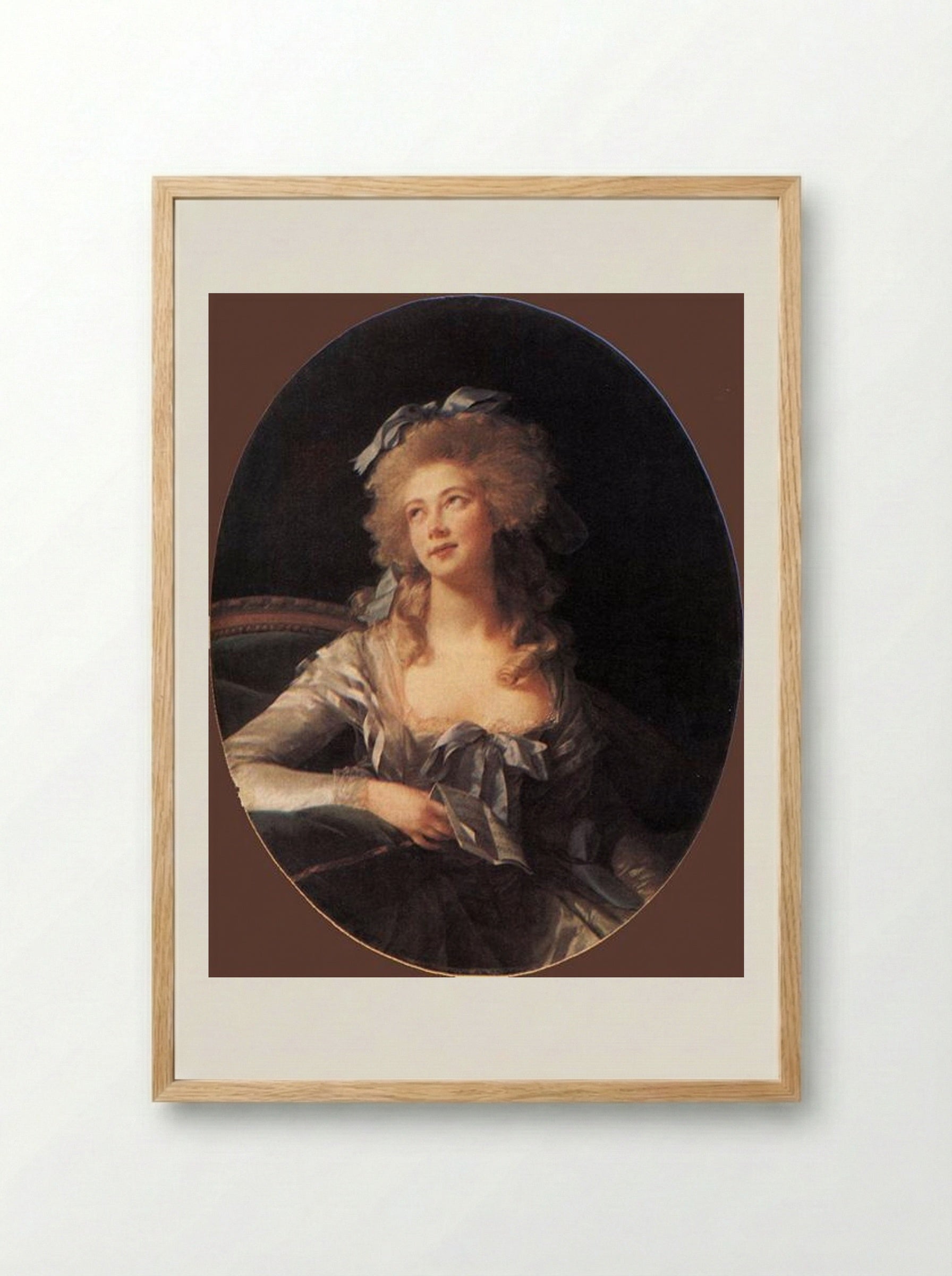 Portrait of Madame Grand - Louise Elisabeth Vigée Le Brun - Framed Print Wood