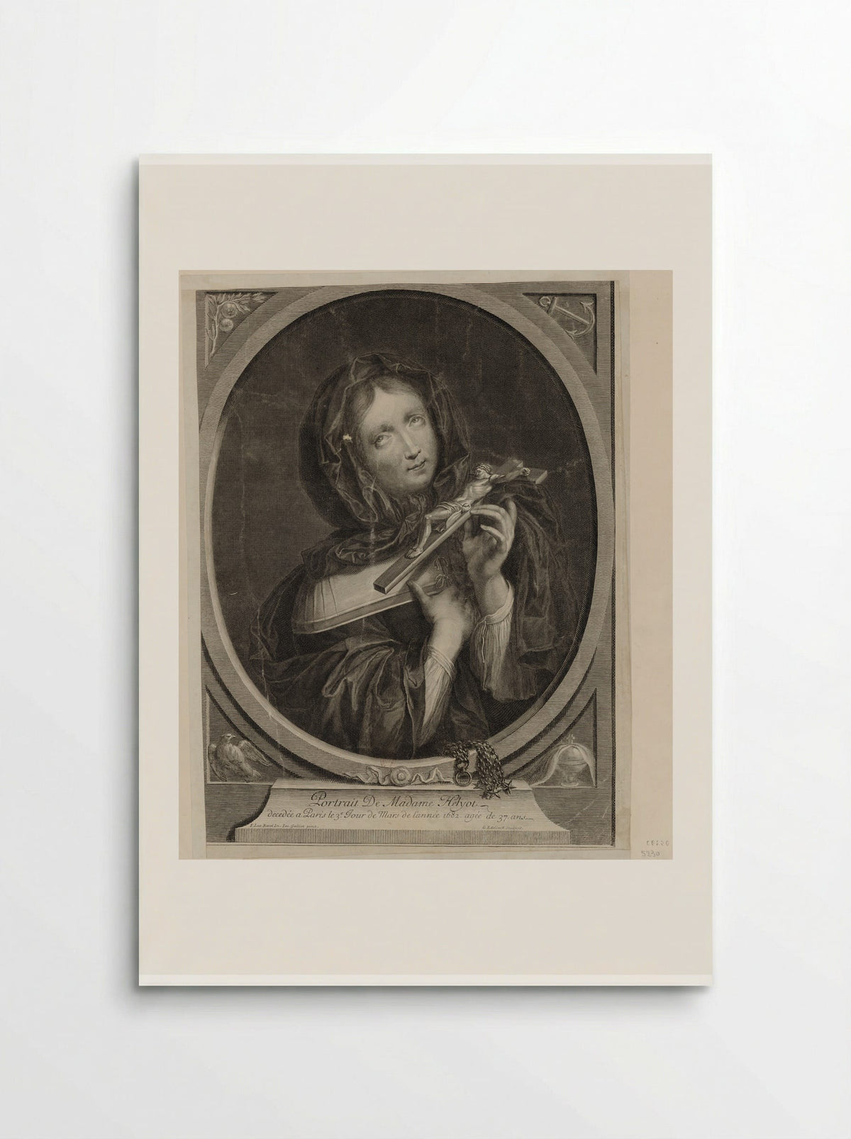 Portrait of Madame Helyot - Gérard Edelinck - Poster