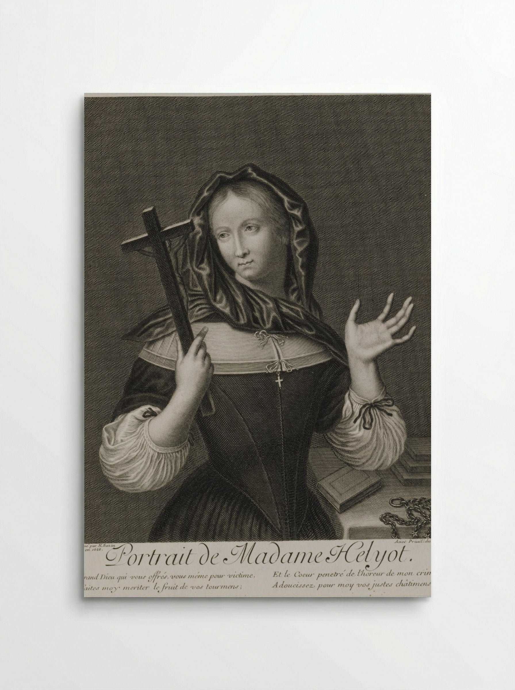 Portrait of Madame Helyot - Nicolas Bazin - Poster