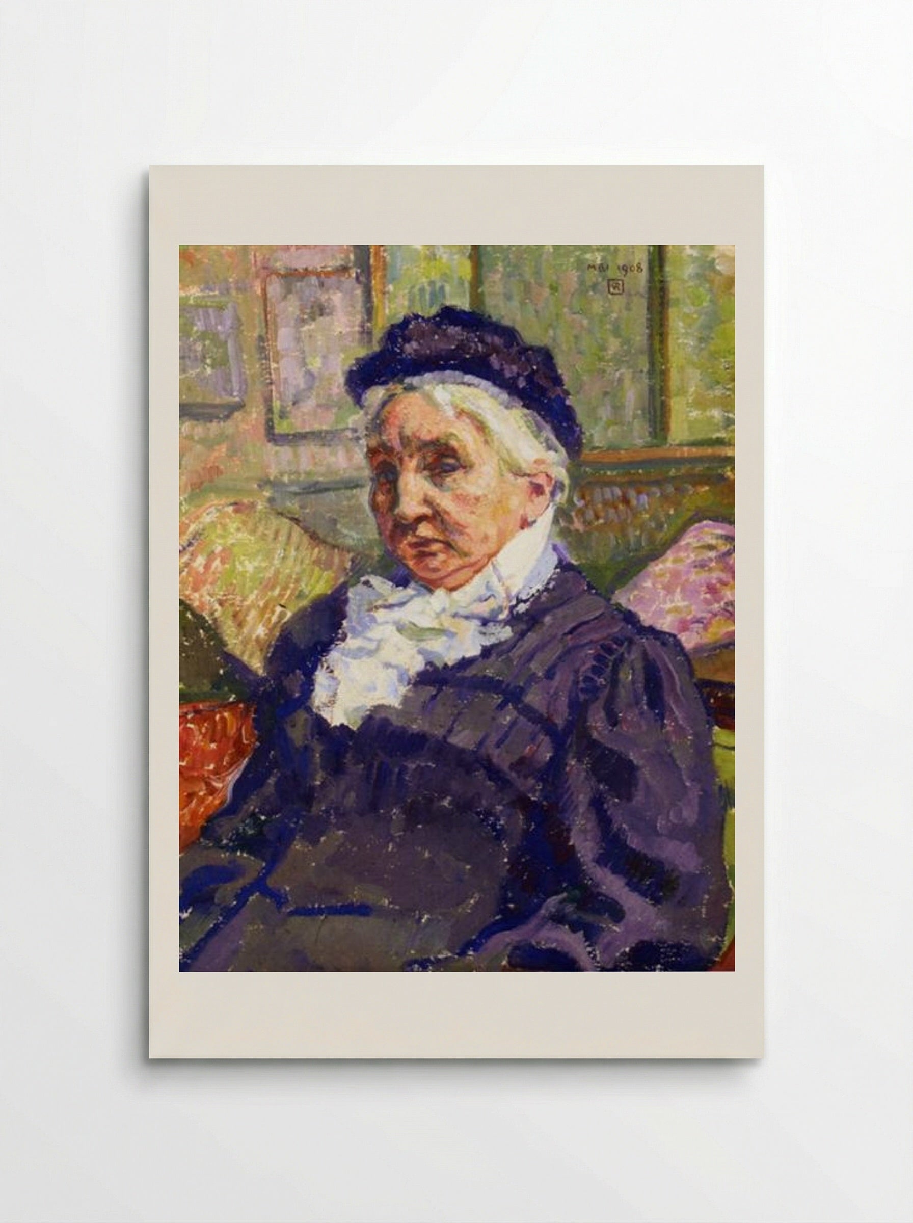 Portrait of Madame Monnon - Théo van Rysselberghe - Poster