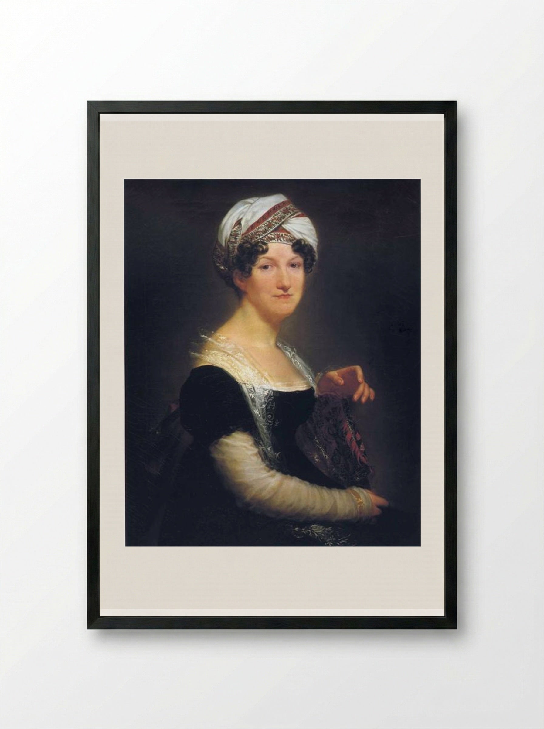 Portrait of Madame Péan de Saint-Gilles - Pierre-Paul Prud'hon - Framed Print Black