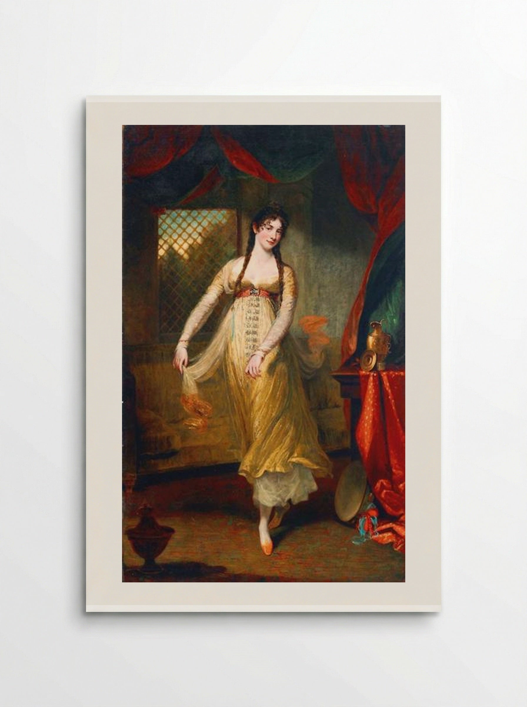 Portrait of Mademoiselle Hilligsberg - John Hoppner - Poster