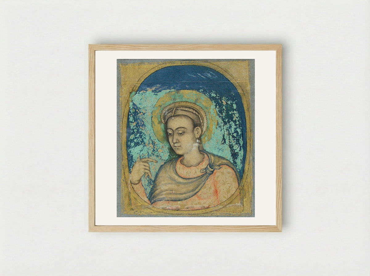 Portrait of Madonna - Manohar - Framed Print Wood