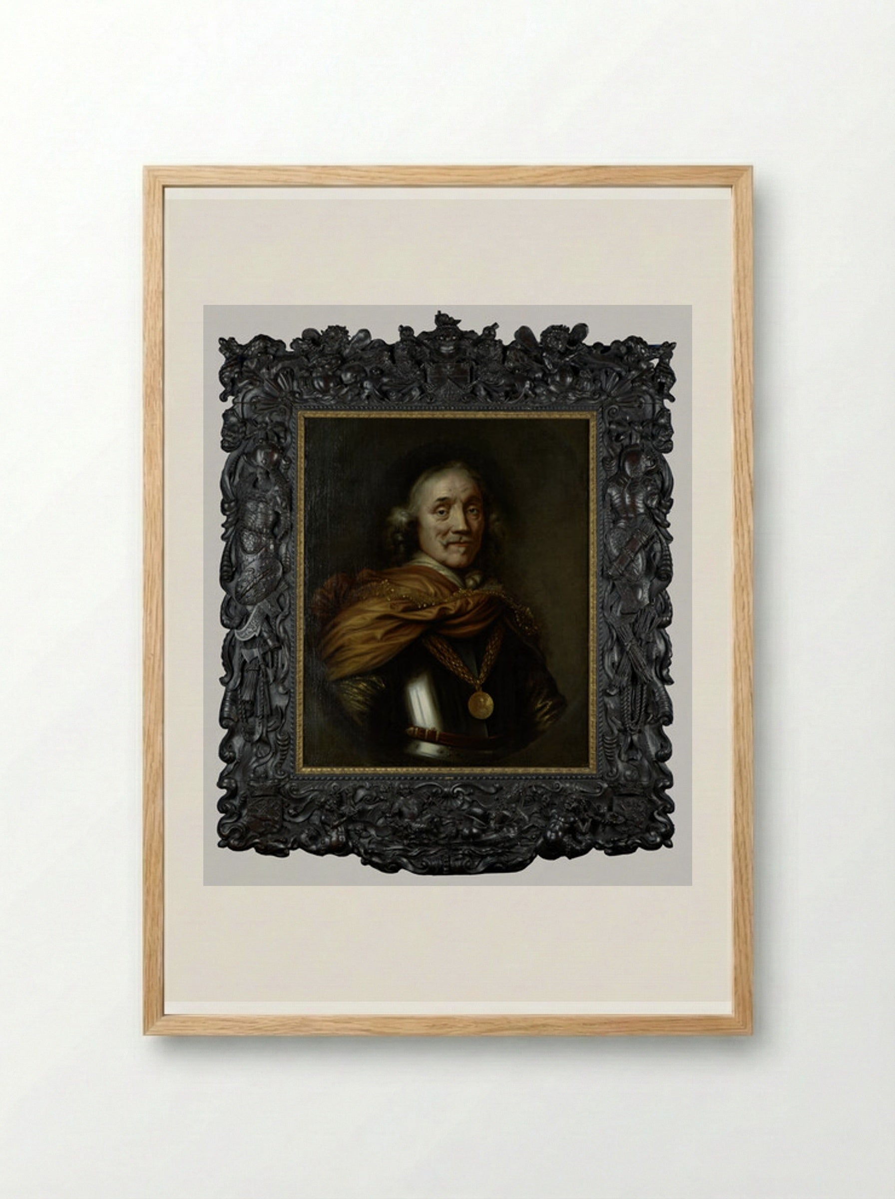 Portrait of Maerten Harpertsz Tromp - Jan Lievens - Framed Print Wood