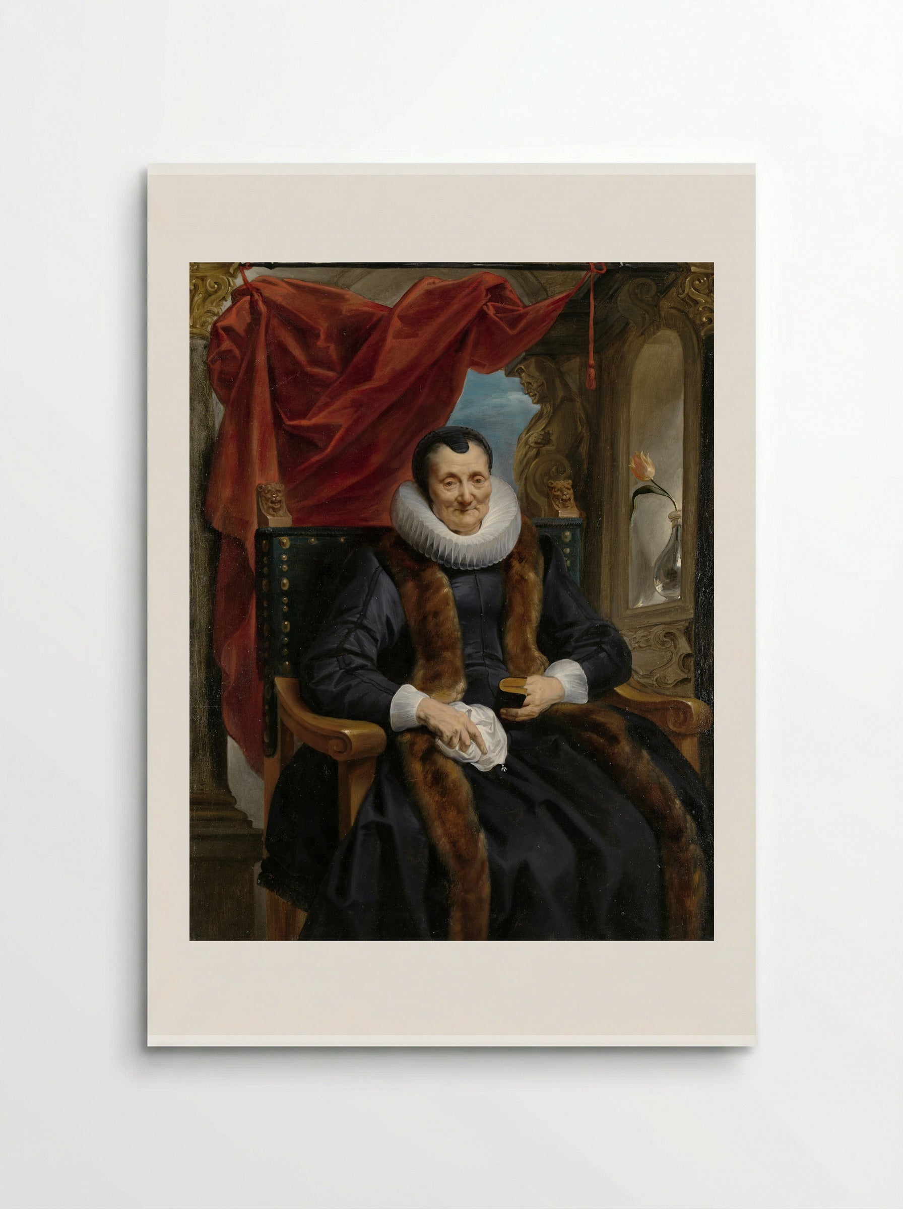 Portrait of Magdalena de Cuyper - Jacob Jordaens - Poster