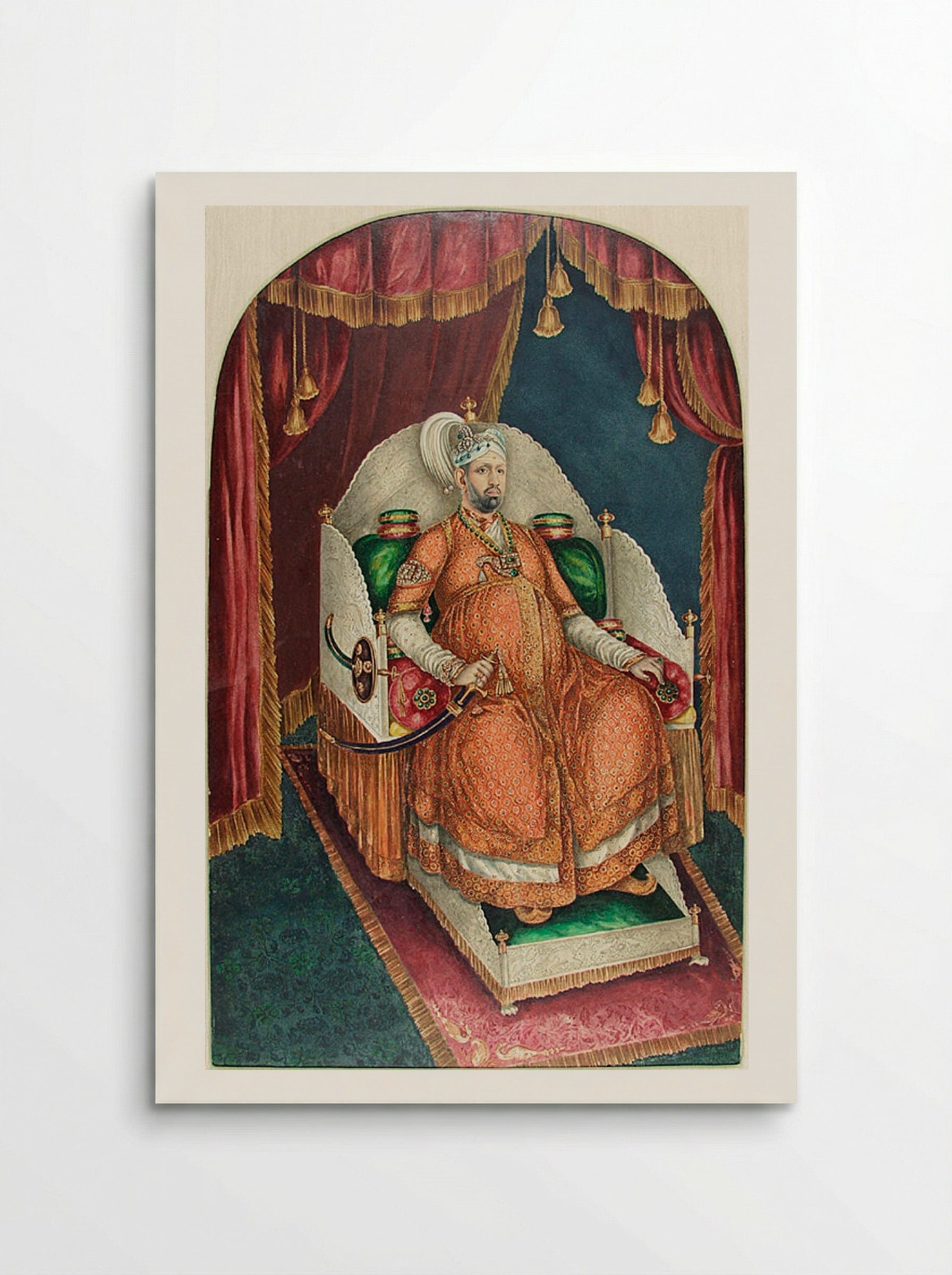 Portrait of Maharaja Uthram Thirunal Marthanda Varma of Travancore - Fine Art Print - Poster