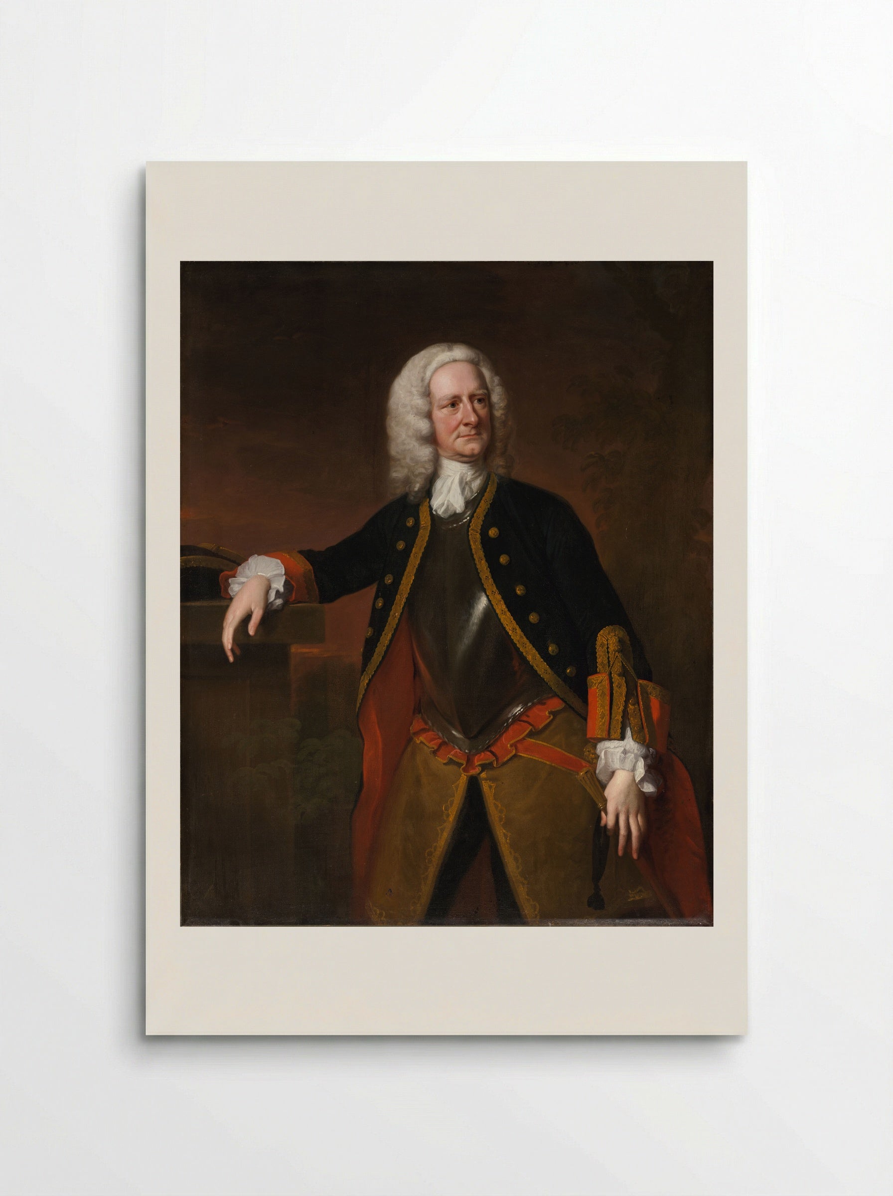 Portrait of Major Foubert - Thomas Hudson - Poster