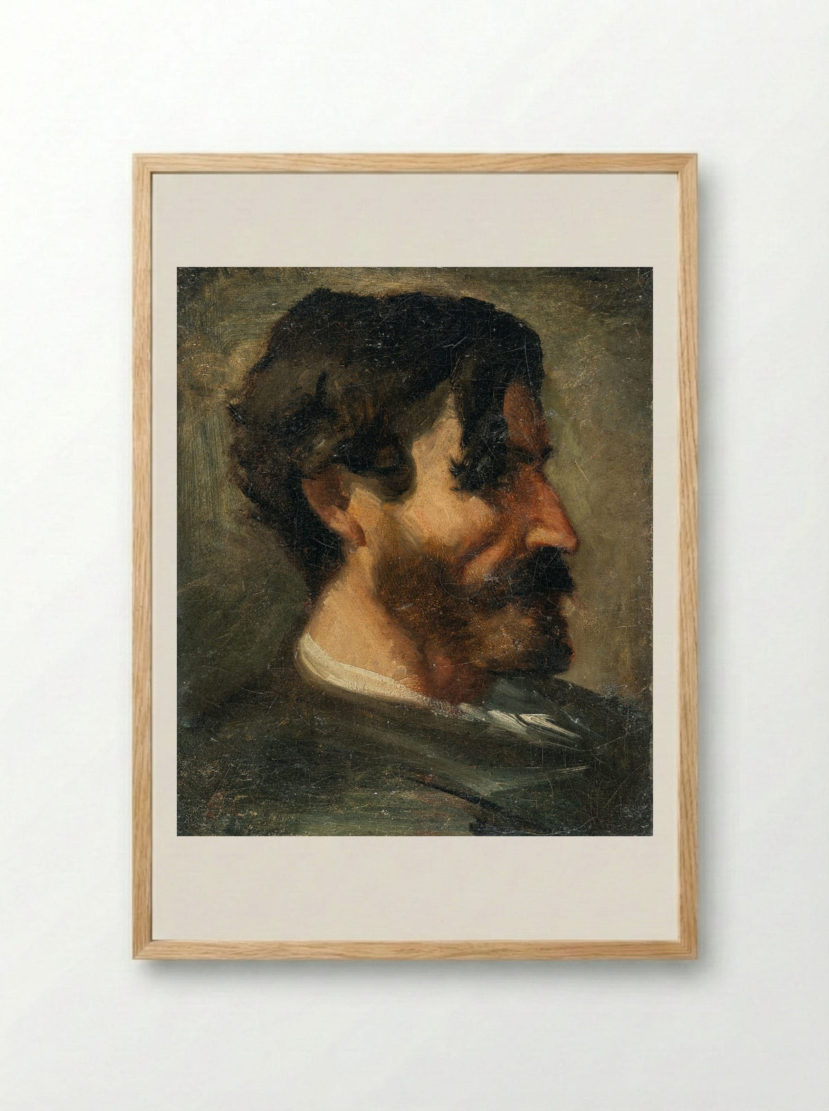 Portrait of Marc Trapadoux - Gustave Courbet - Framed Print Wood