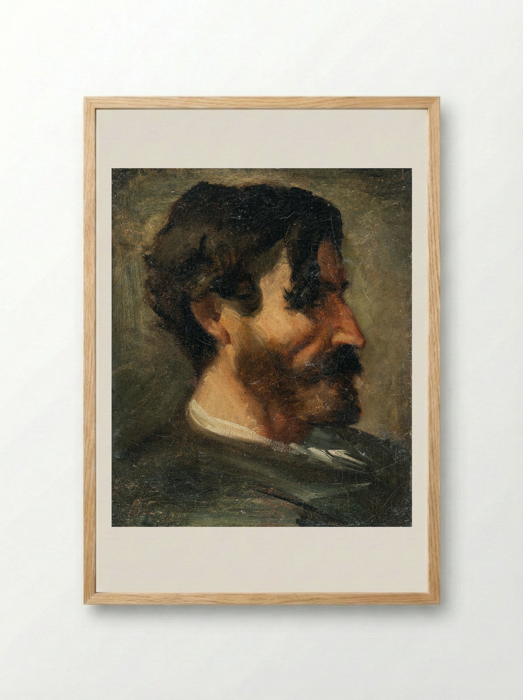Portrait of Marc Trapadoux - Gustave Courbet - Framed Print Wood